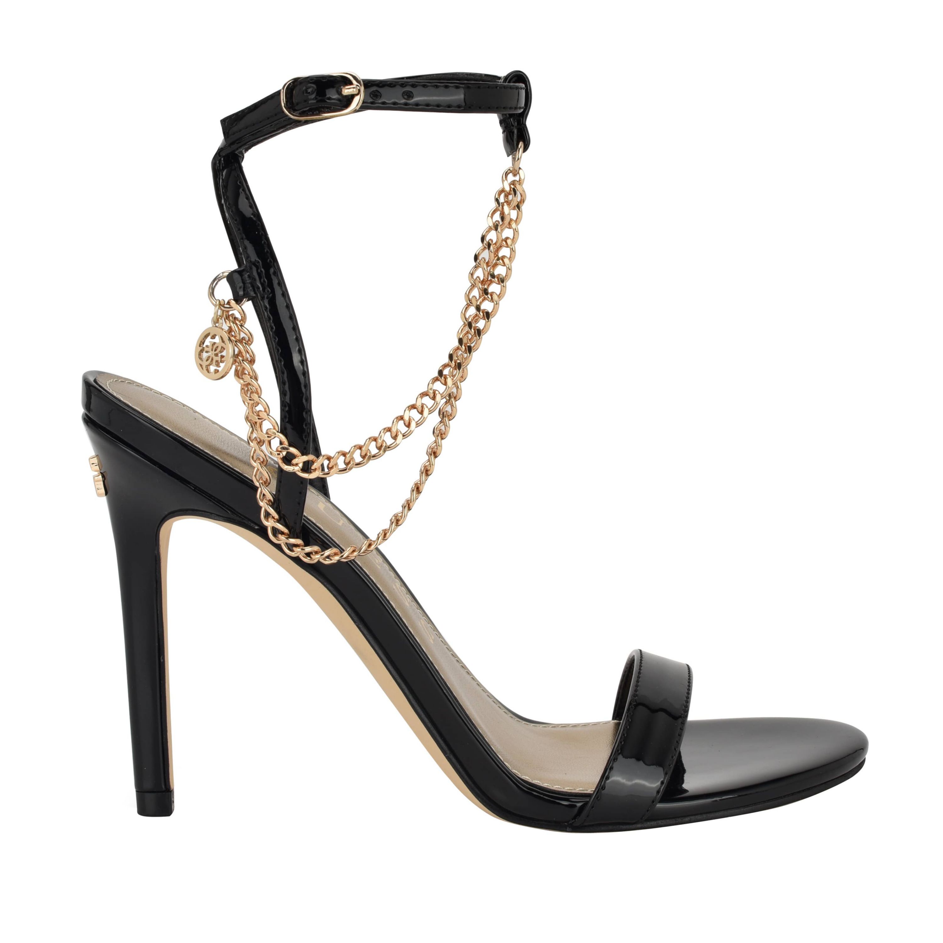 Miamy Open Toe Stiletto Chain Detail Sandals