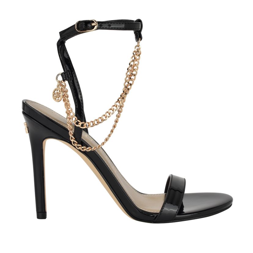 Miamy Open Toe Stiletto Chain Detail Sandals