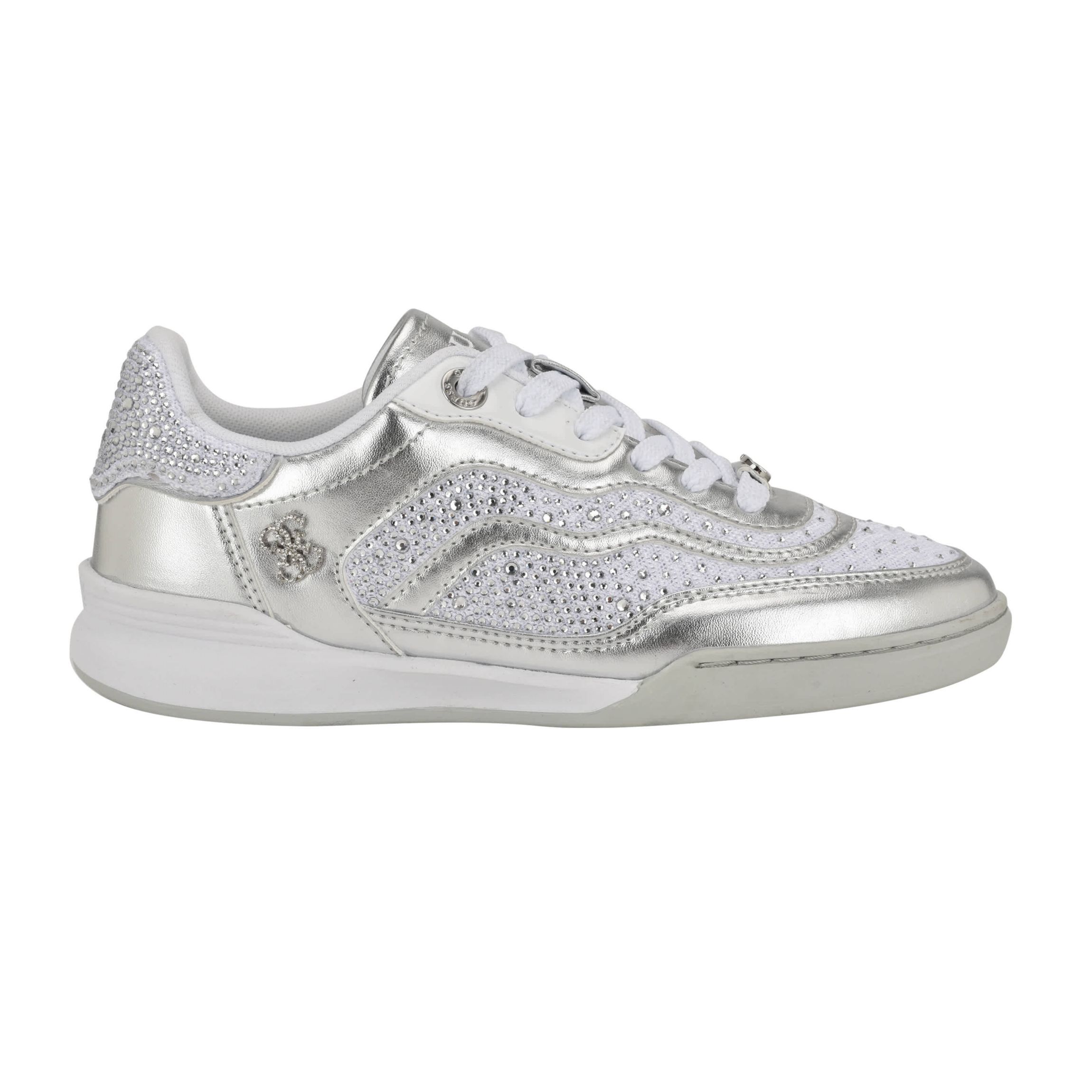 GUESS® Pritie Quattro G Rhinestone Lace Up Sneaker | Belk