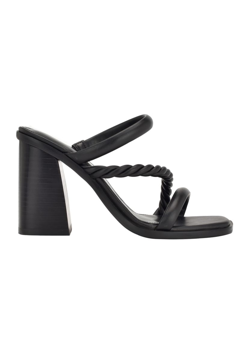 Barper Square Toe Block Heel Dress Sandals