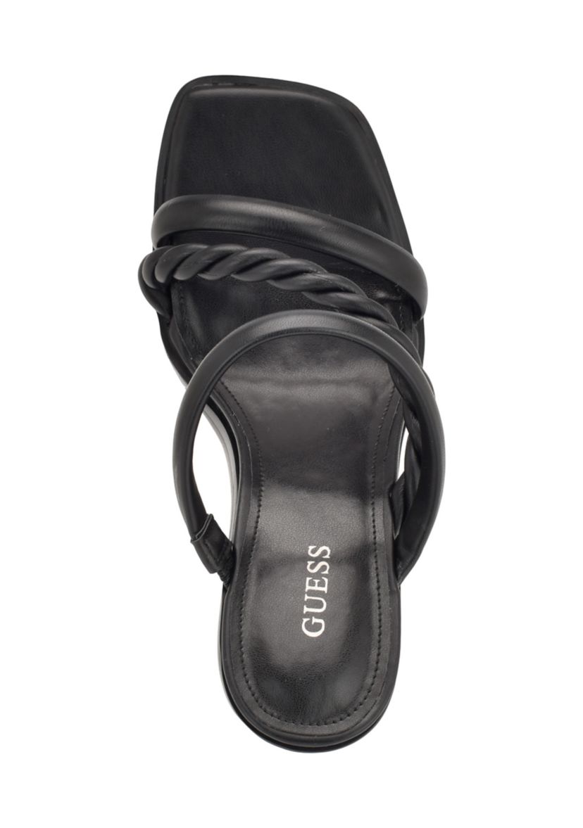 Barper Square Toe Block Heel Dress Sandals