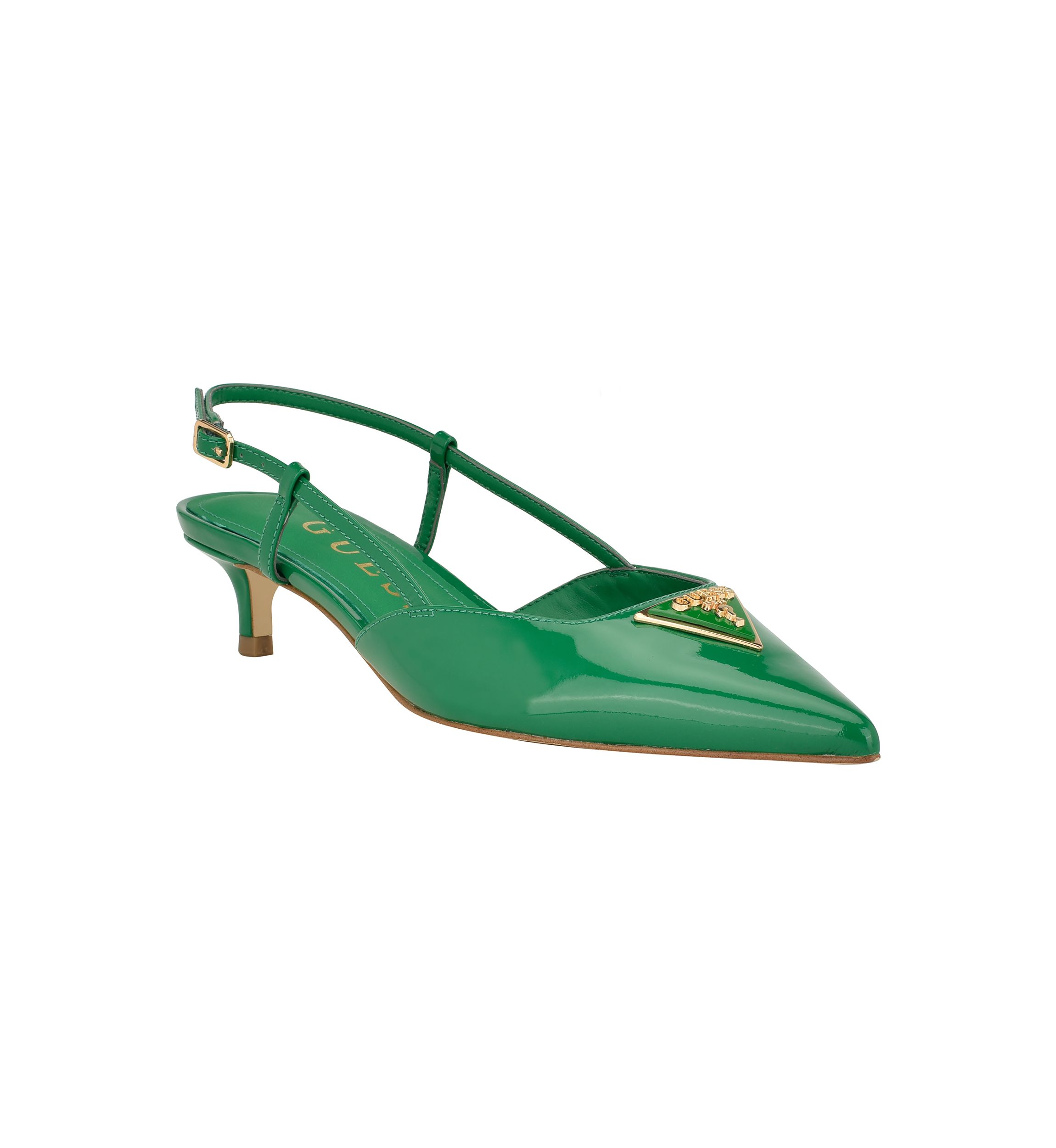 Jesson Pointed Slingback Kitten Heel Mules