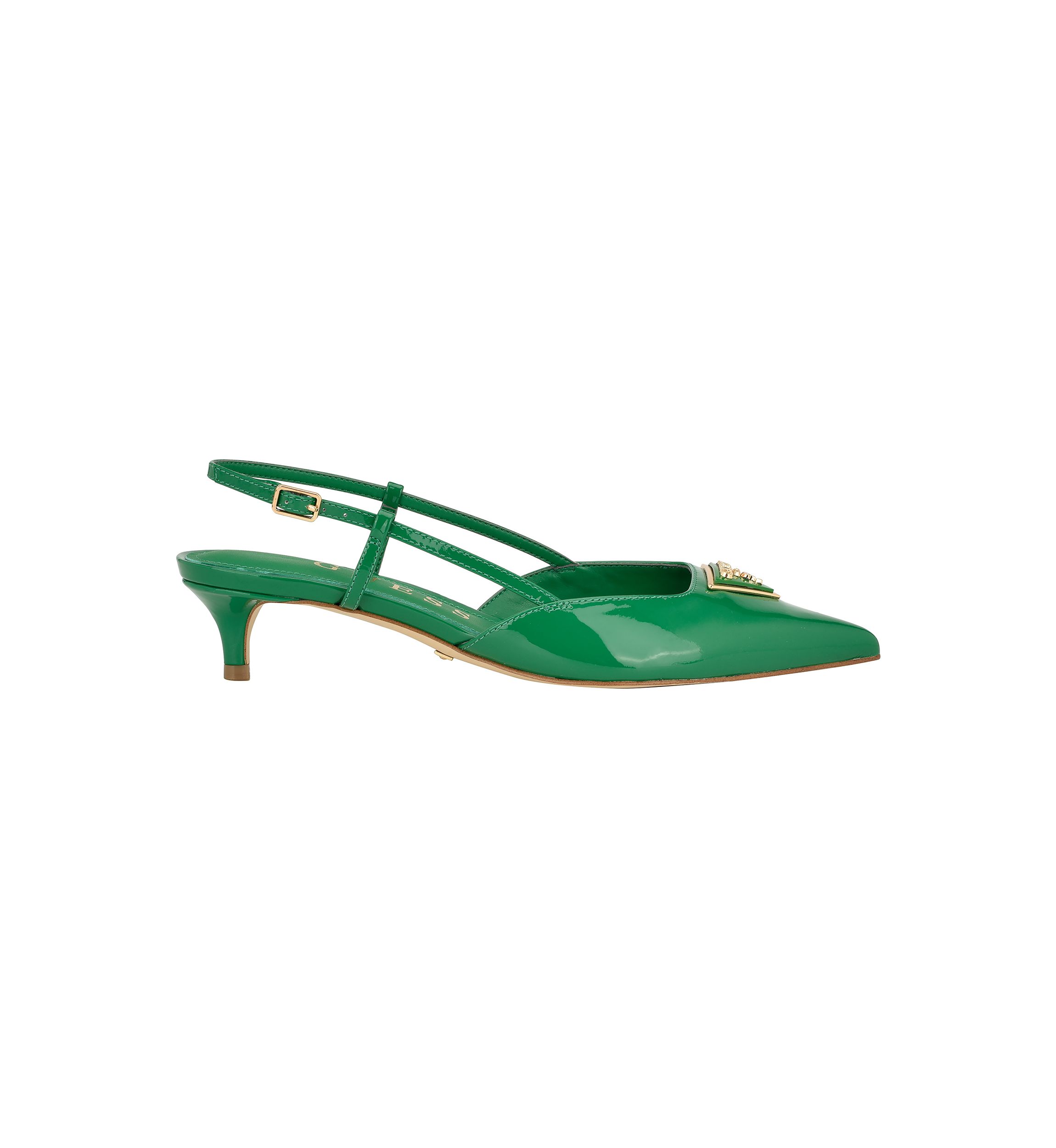 Jesson Pointed Slingback Kitten Heel Mules