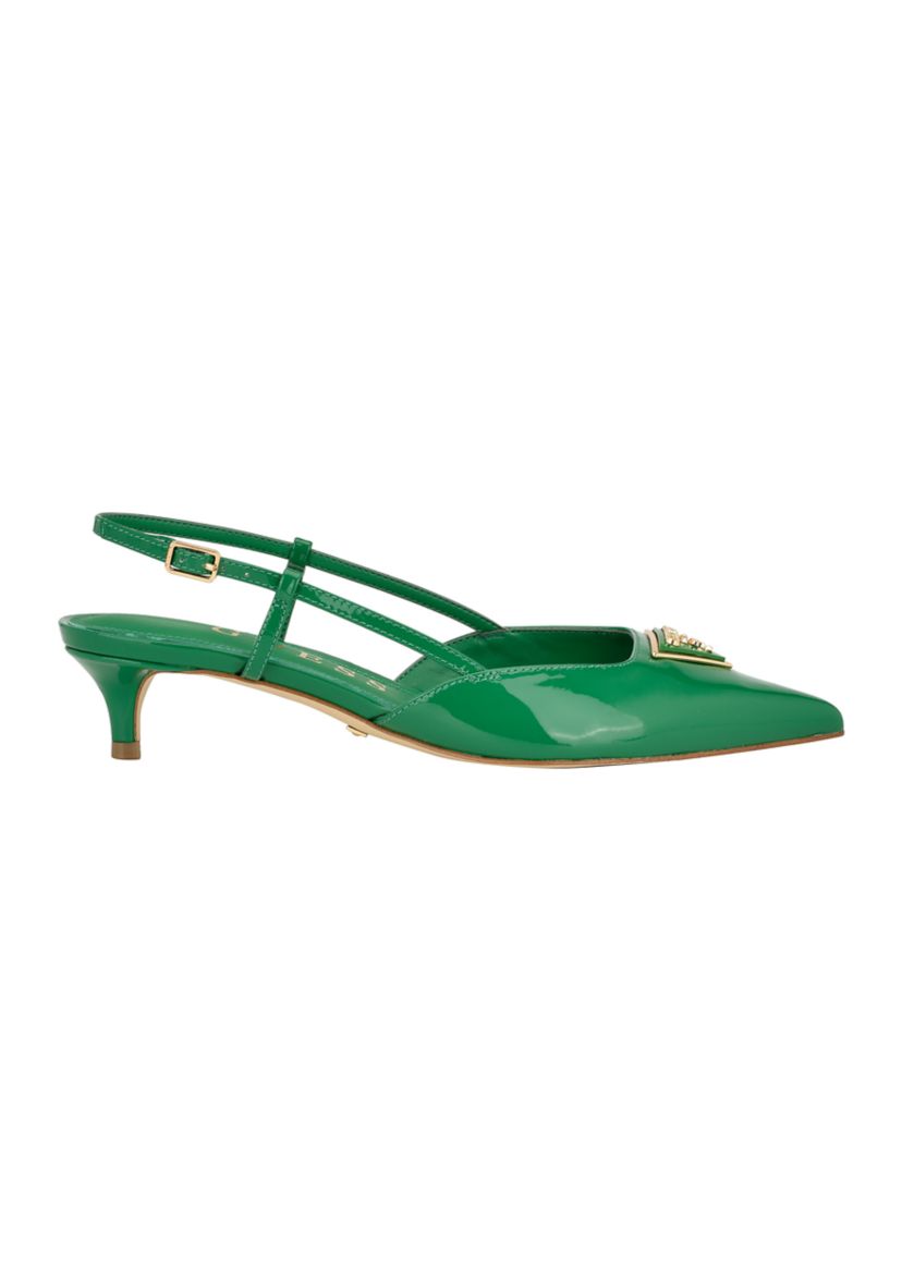 Jesson Pointed Slingback Kitten Heel Mules