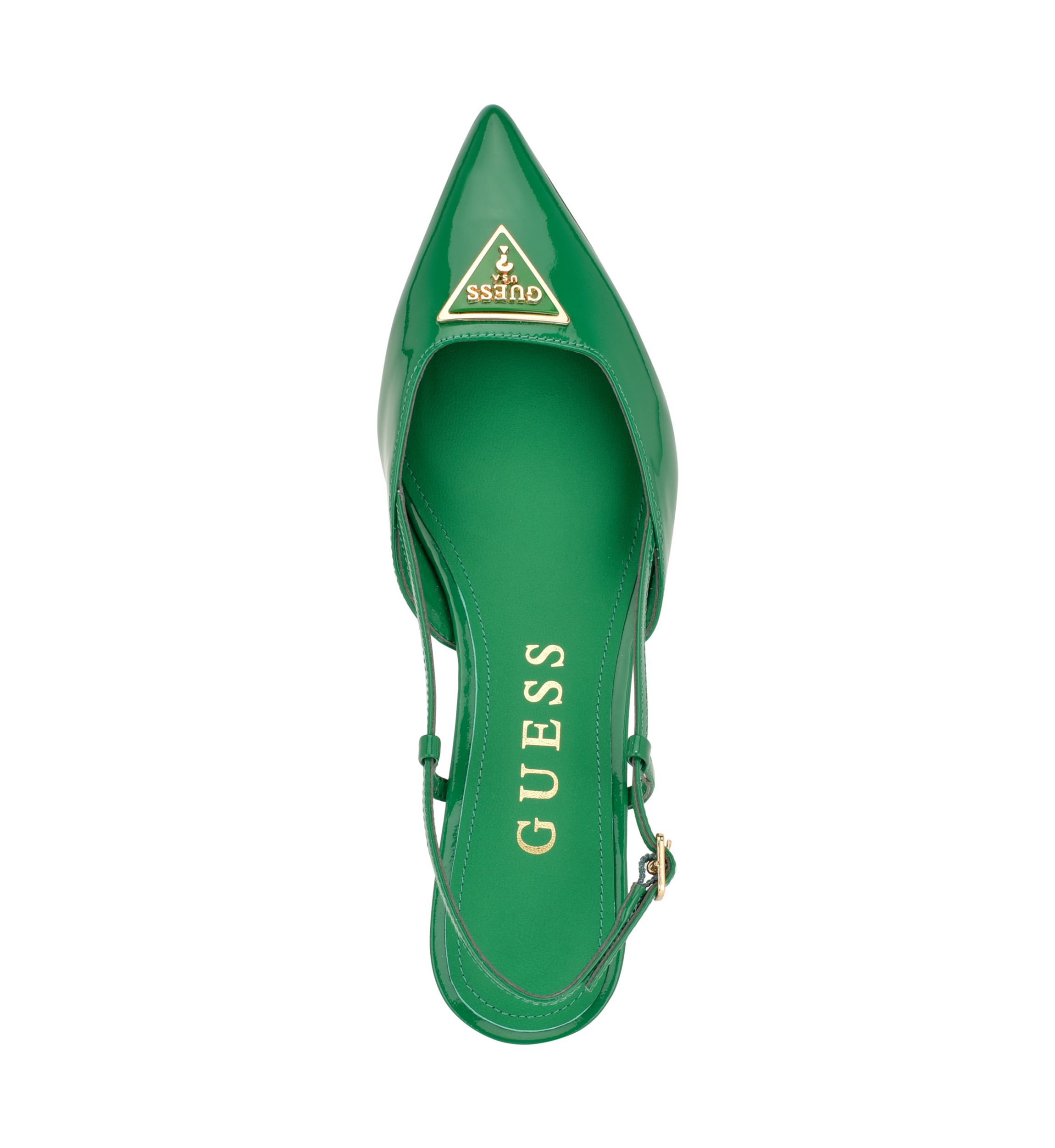 Jesson Pointed Slingback Kitten Heel Mules