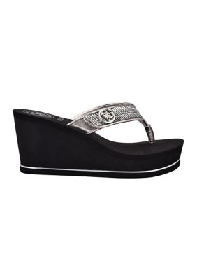 Guess sarraly eva shop logo wedge sandals