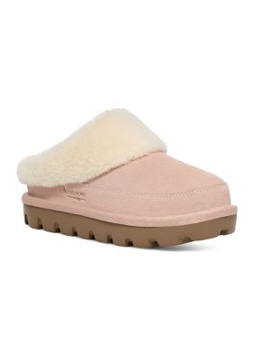 Buy the Juicy Couture Fuzzy House Slippers Hot Pink 10.5/11