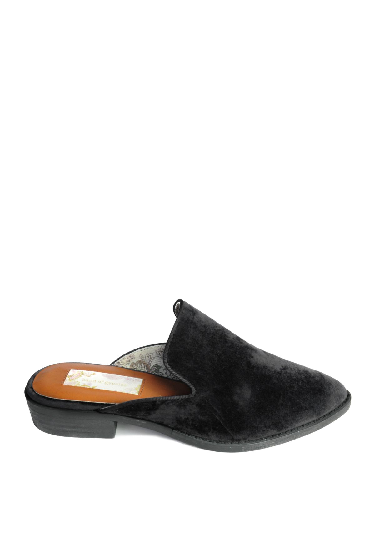 Slipper Cut Velvet Mules