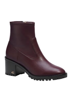 coach debi leather bootie