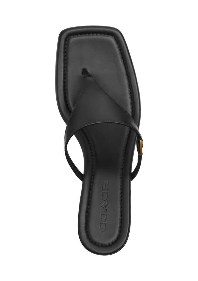 Heritage C Plaque Thong Sandals