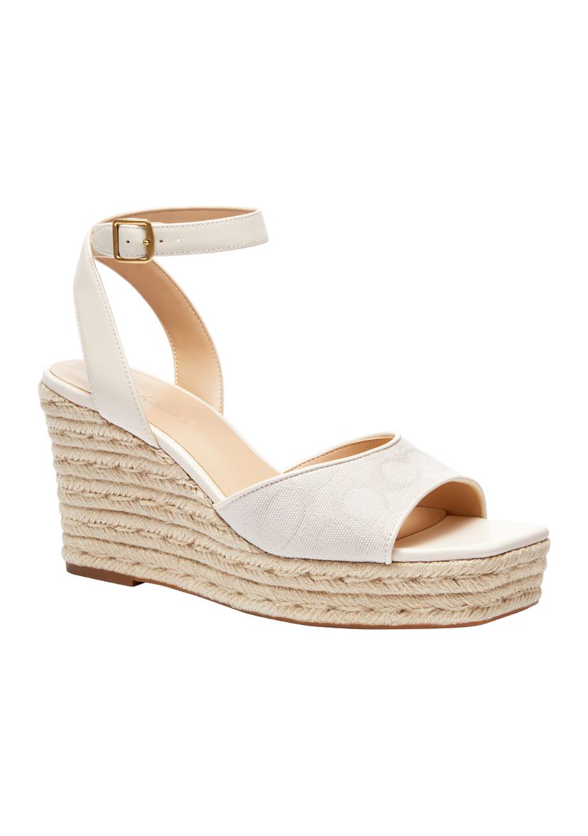 Signature C Espadrille Wedge Sandals
