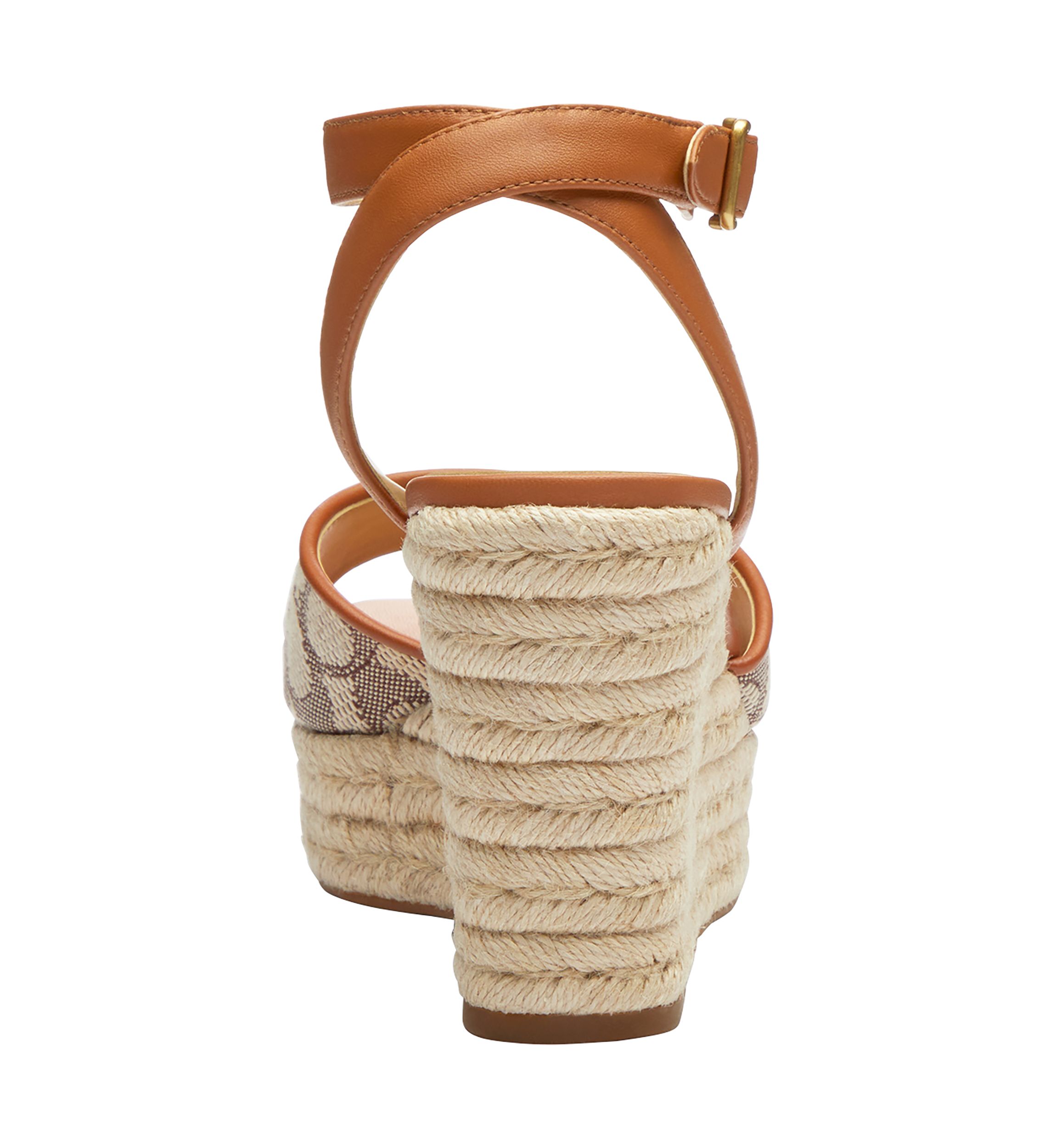 Espadrille Signature Textile Jacquard Wedge Sandals