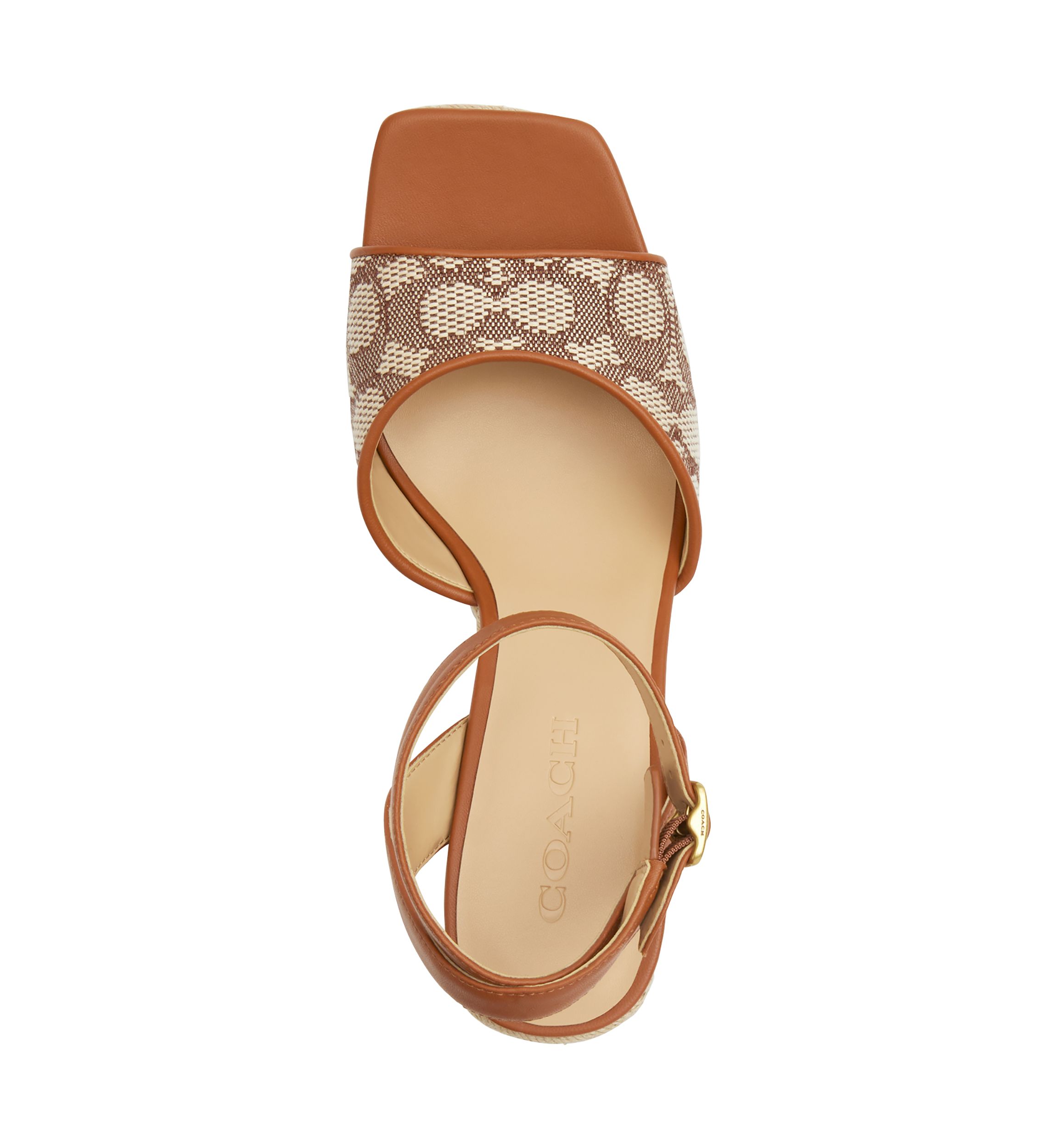 Espadrille Signature Textile Jacquard Wedge Sandals