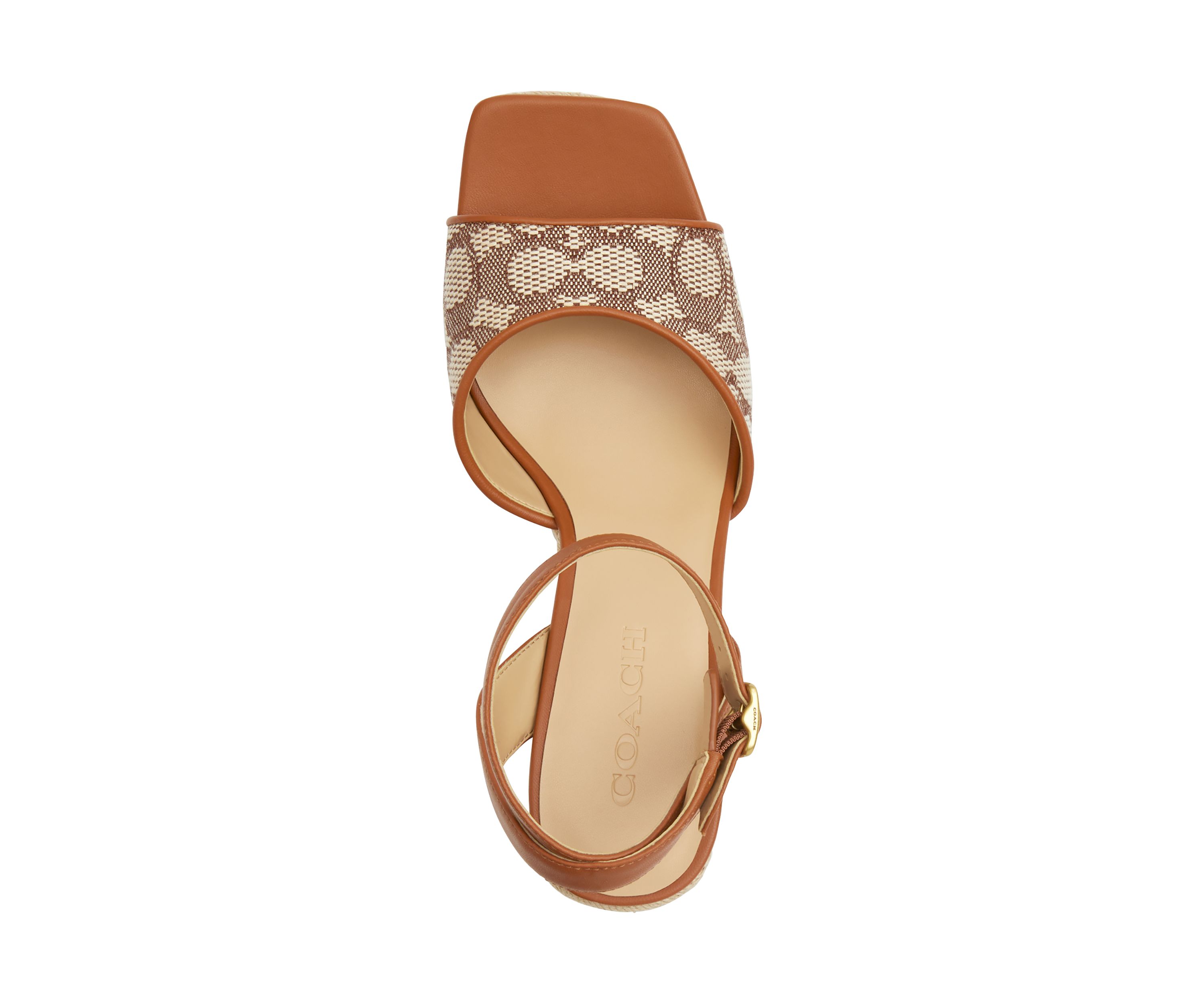 Espadrille Signature Textile Jacquard Wedge Sandals