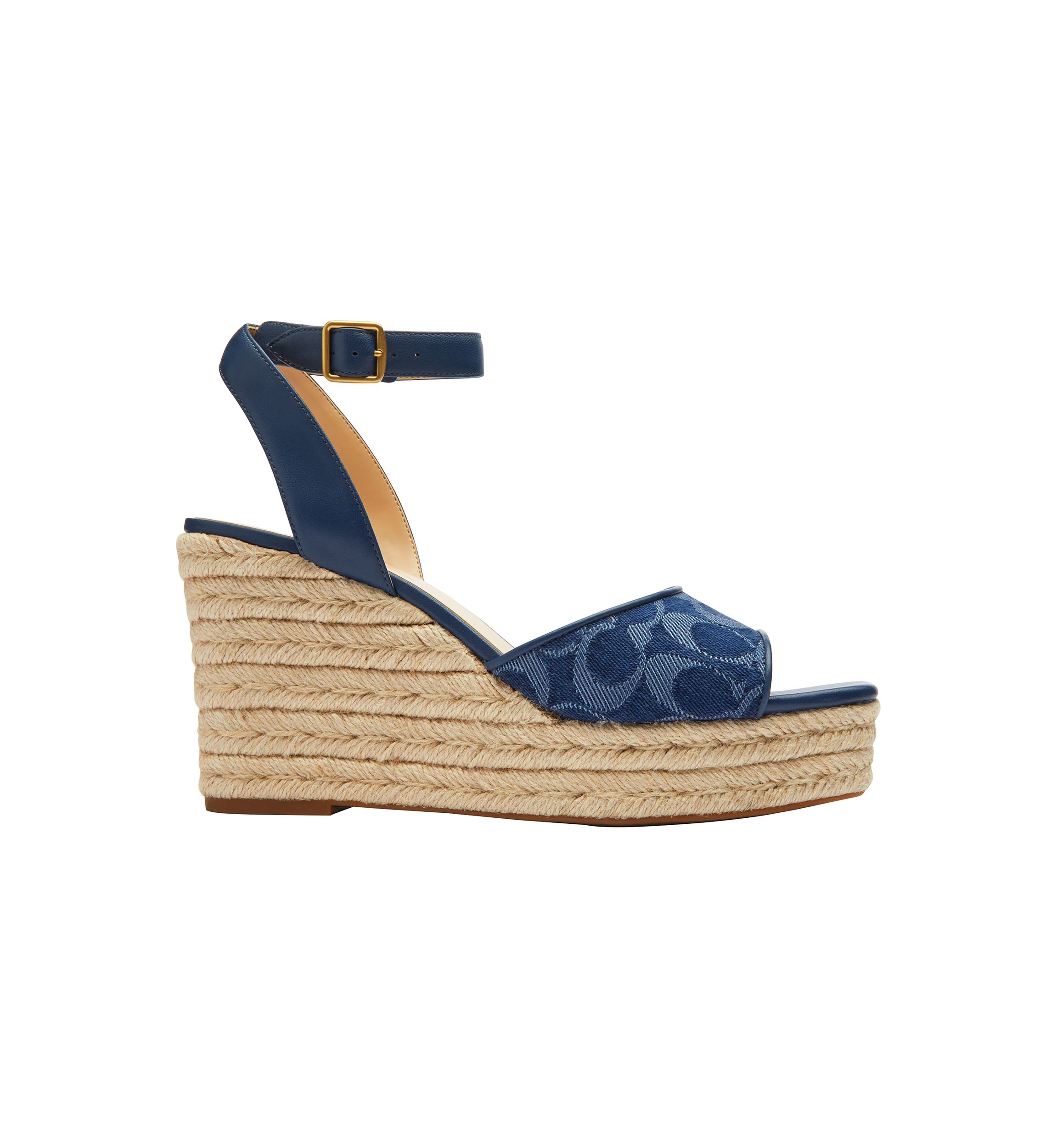 Signature C Espadrille Wedge Sandals