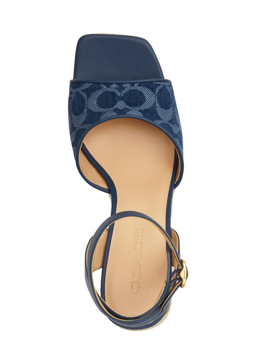 Signature C Espadrille Wedge Sandals