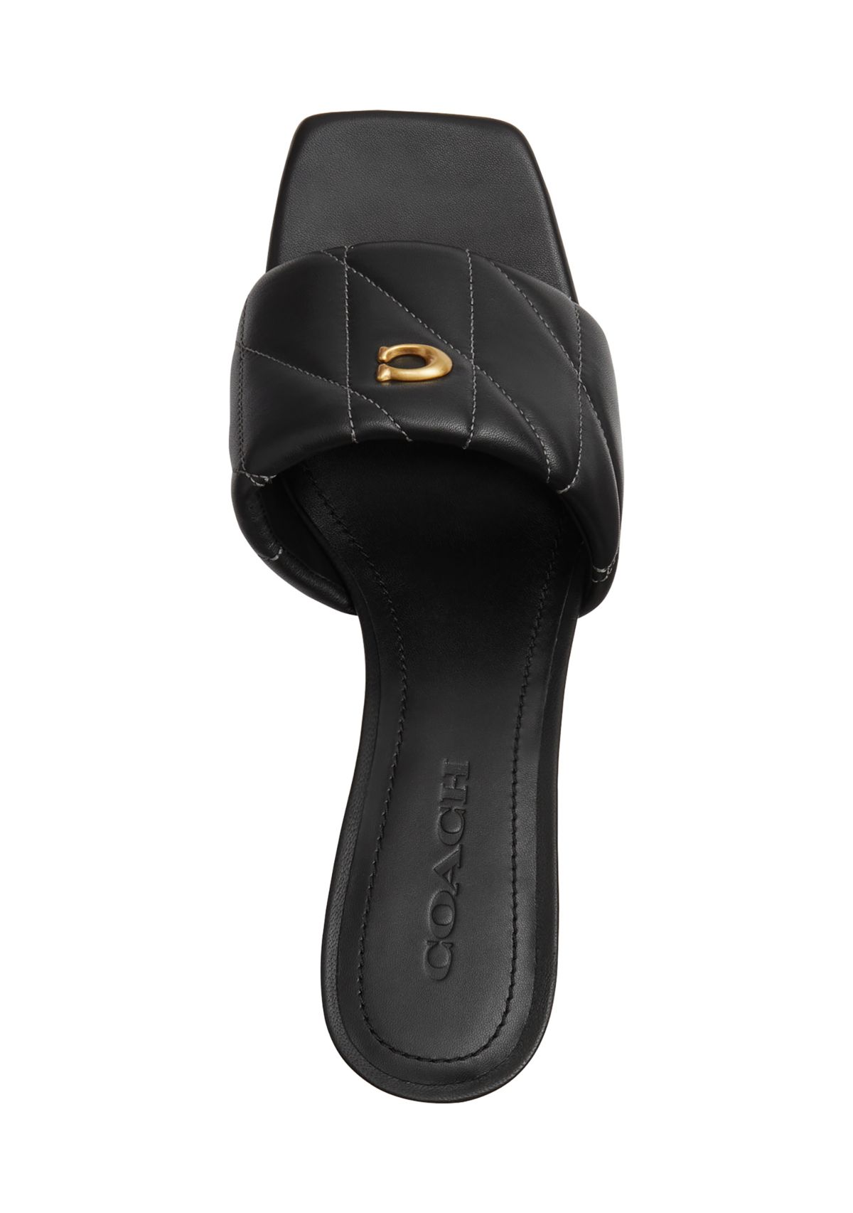 Holly Block Quilted Heel Sandals