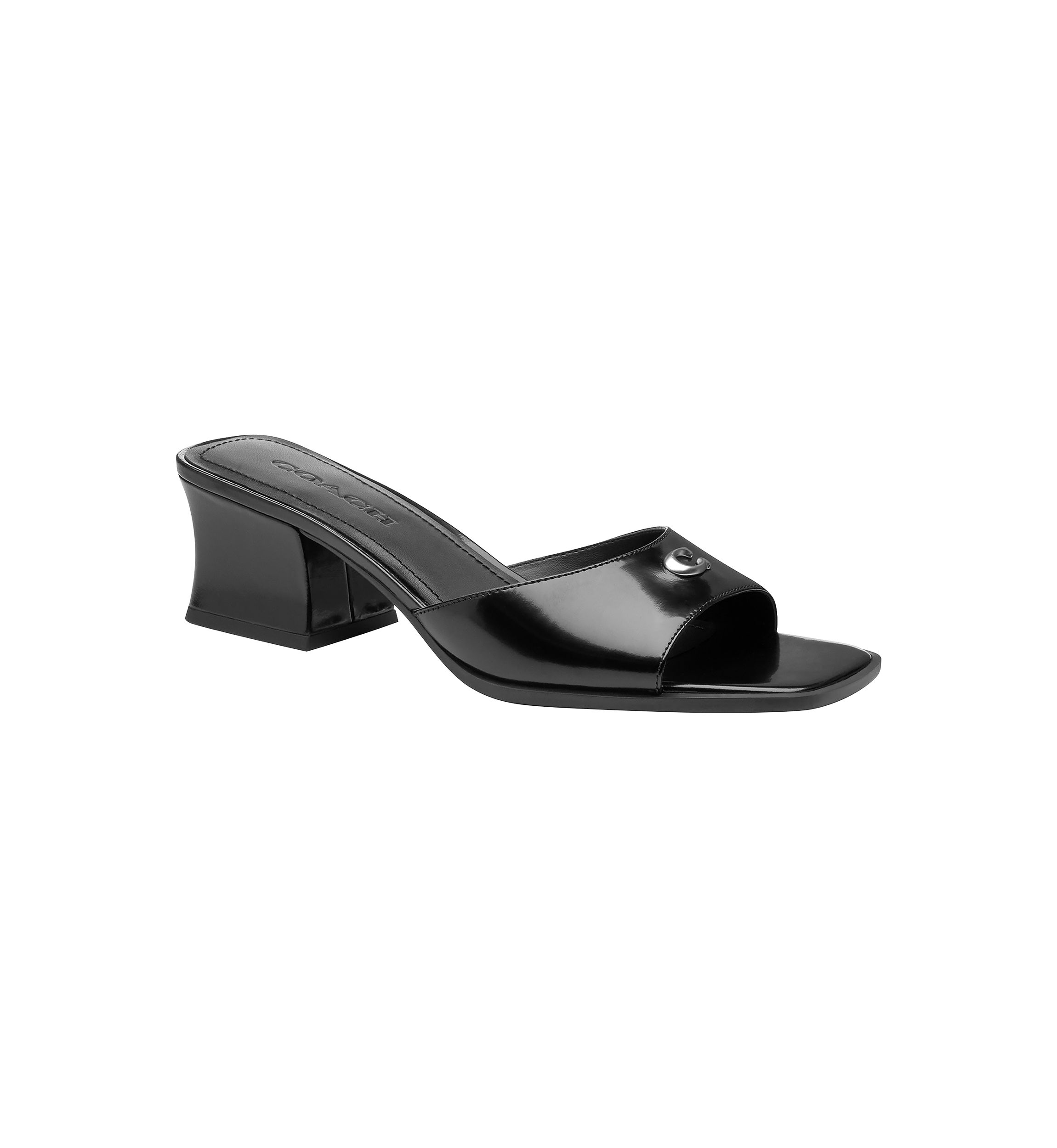 Sculpted C Block Heel Sandals