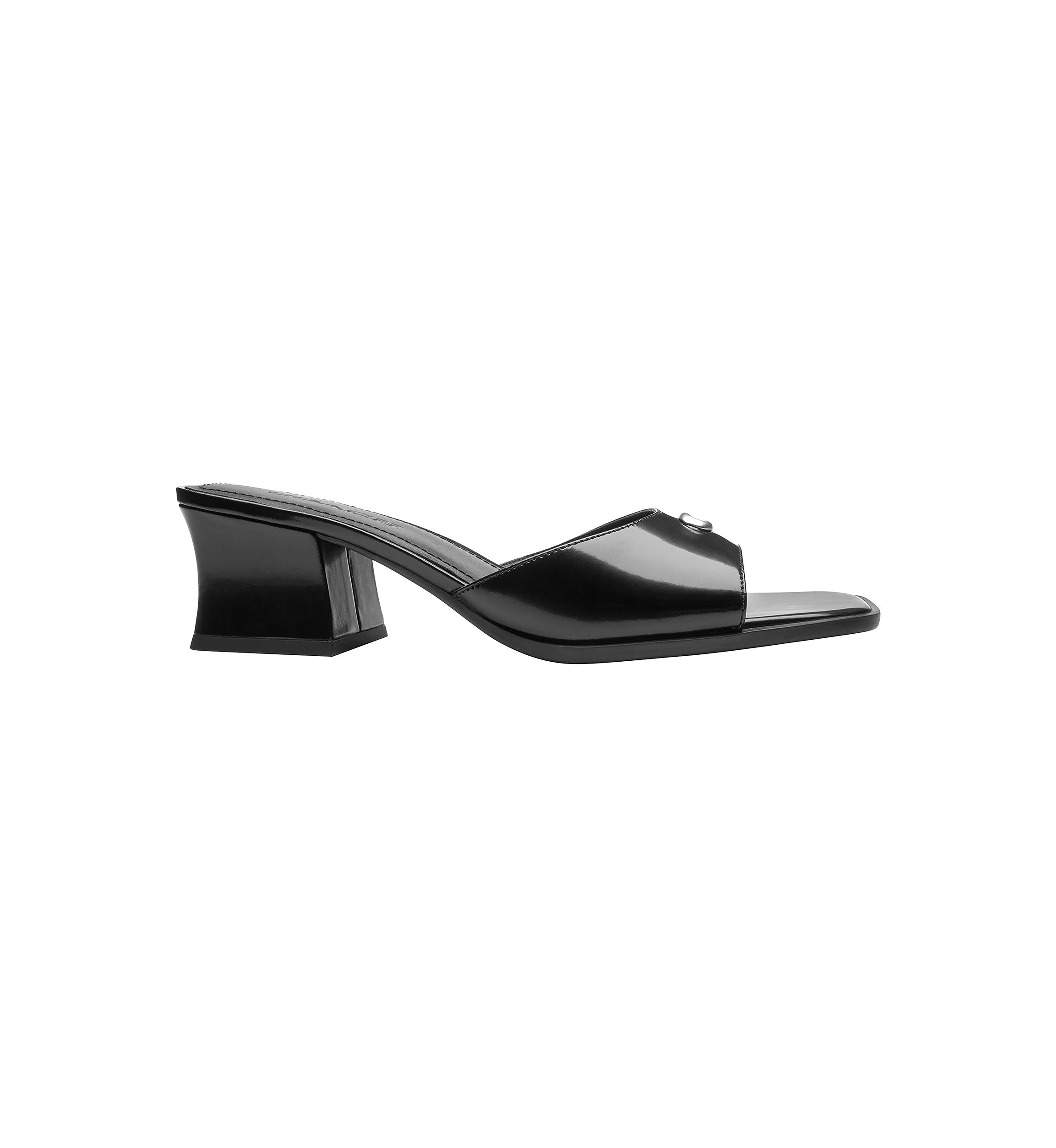 Sculpted C Block Heel Sandals
