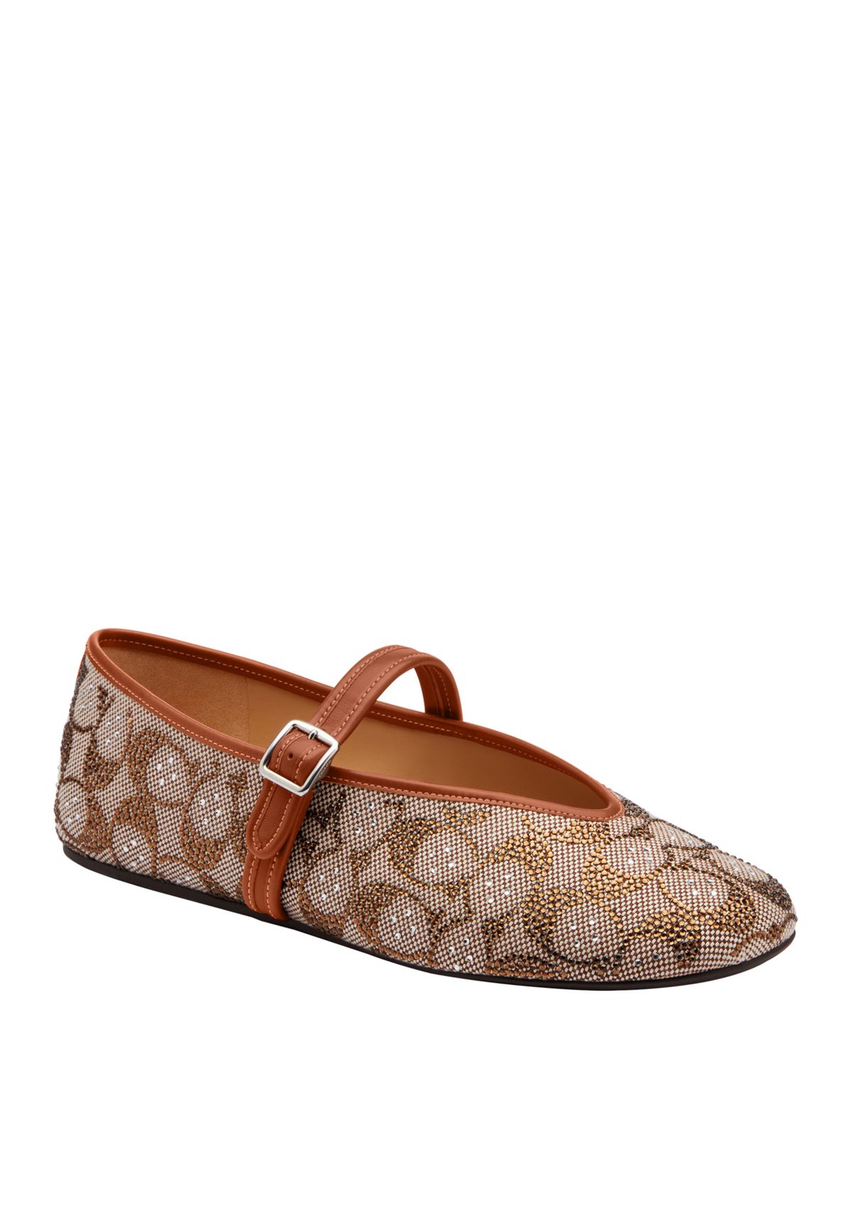 Mary Jane Sculpted Signature Jacquard Flats
