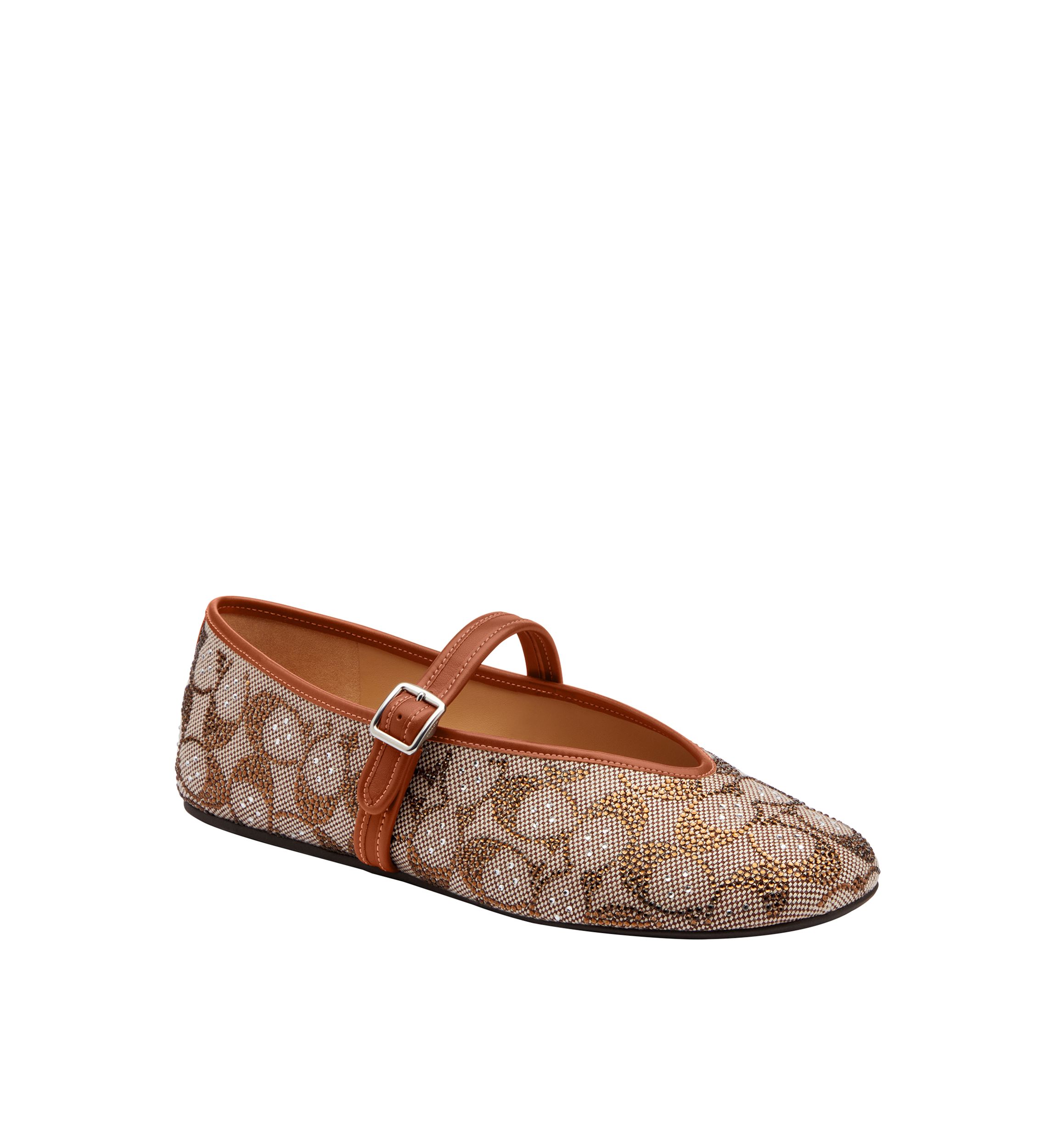 Mary Jane Sculpted Signature Jacquard Flats