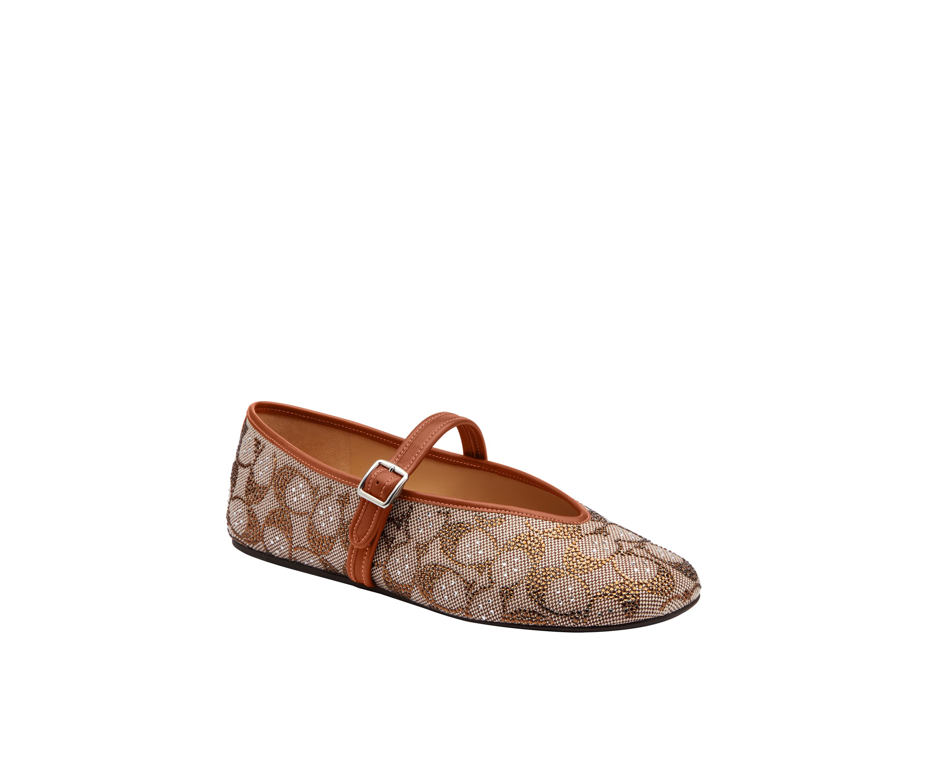 Mary Jane Sculpted Signature Jacquard Flats