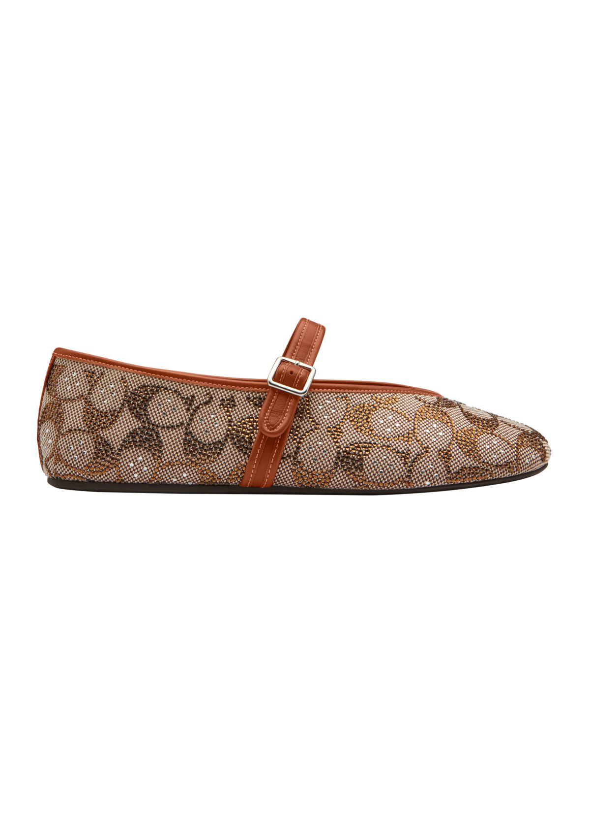 Mary Jane Sculpted Signature Jacquard Flats