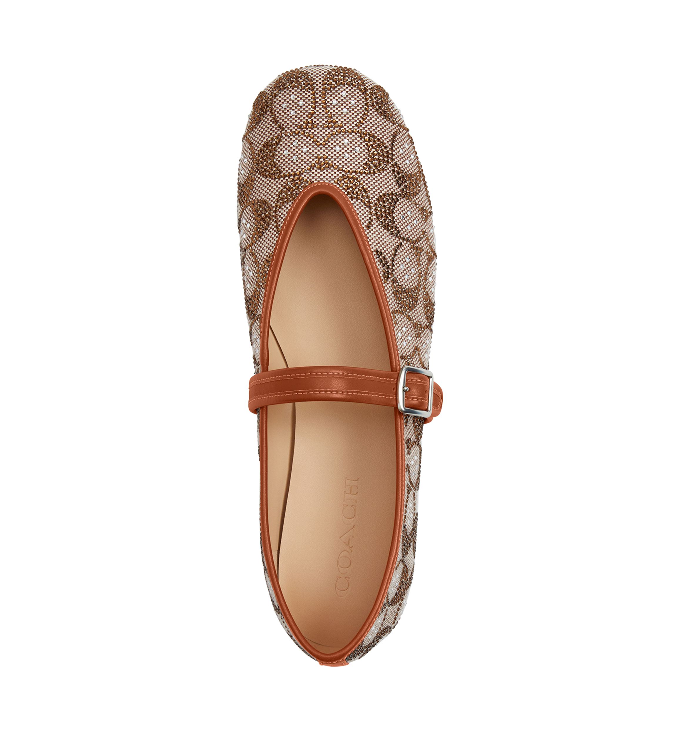 Mary Jane Sculpted Signature Jacquard Flats