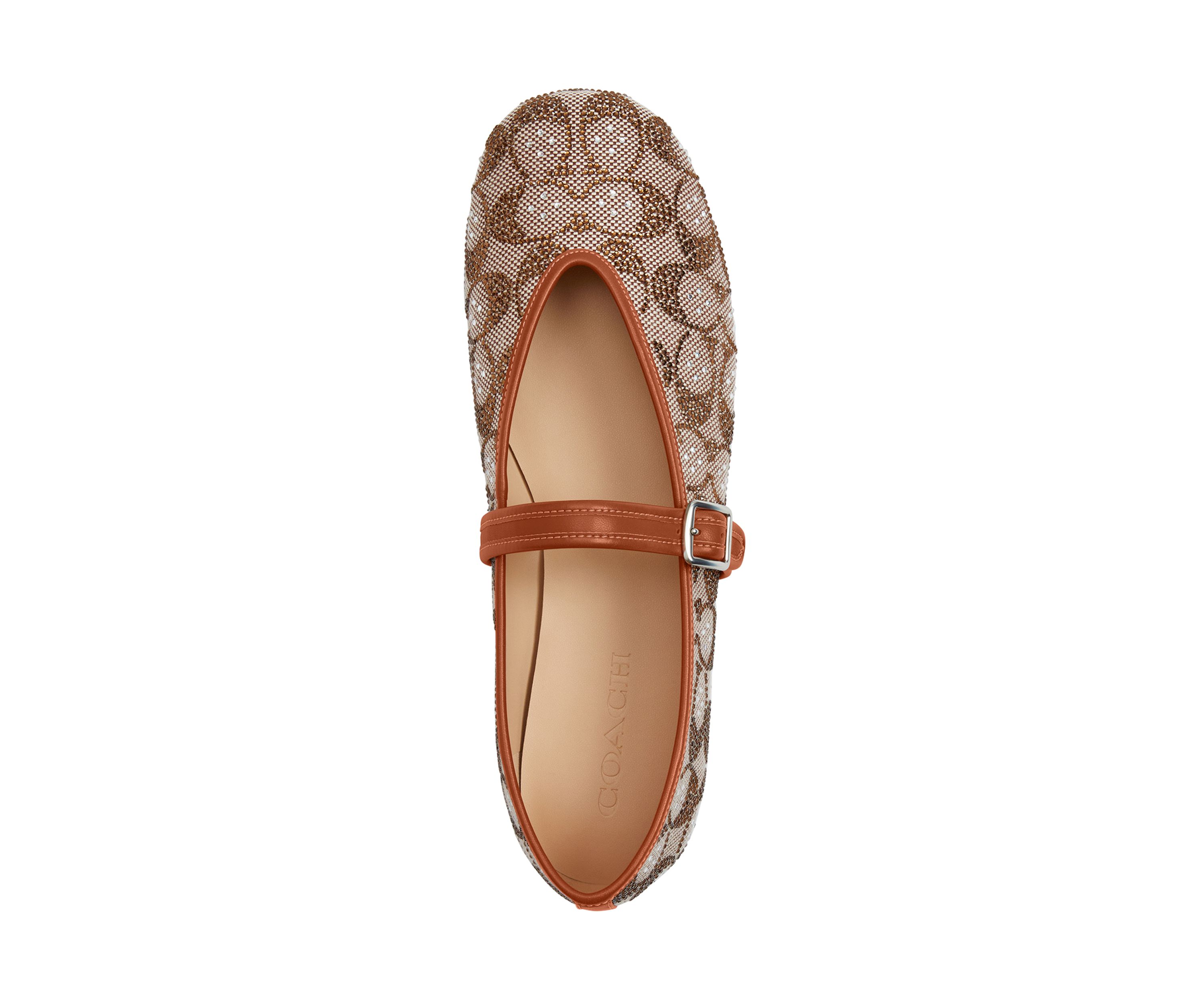 Mary Jane Sculpted Signature Jacquard Flats