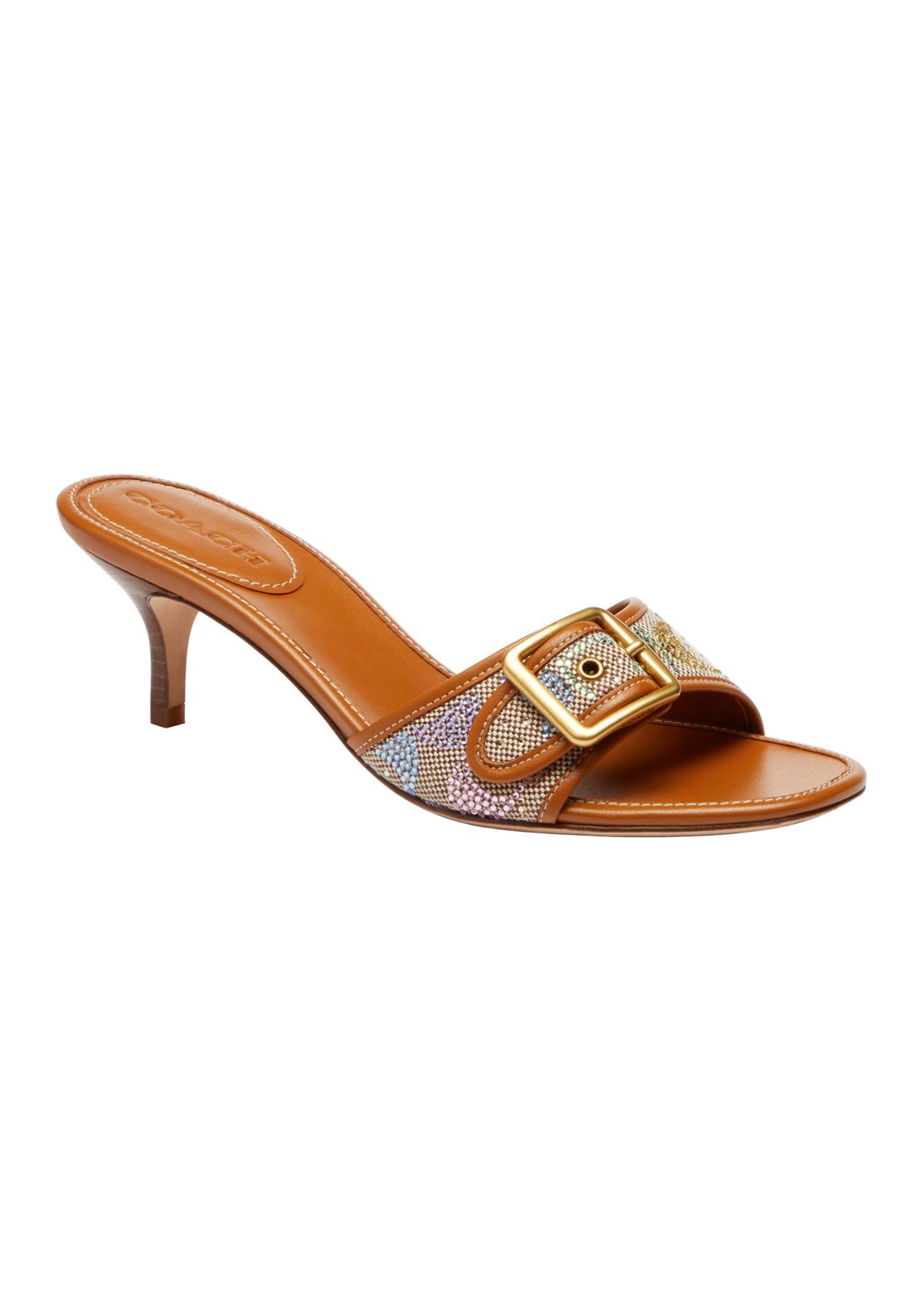 Margot Crystal Signature Jacquard Sandals