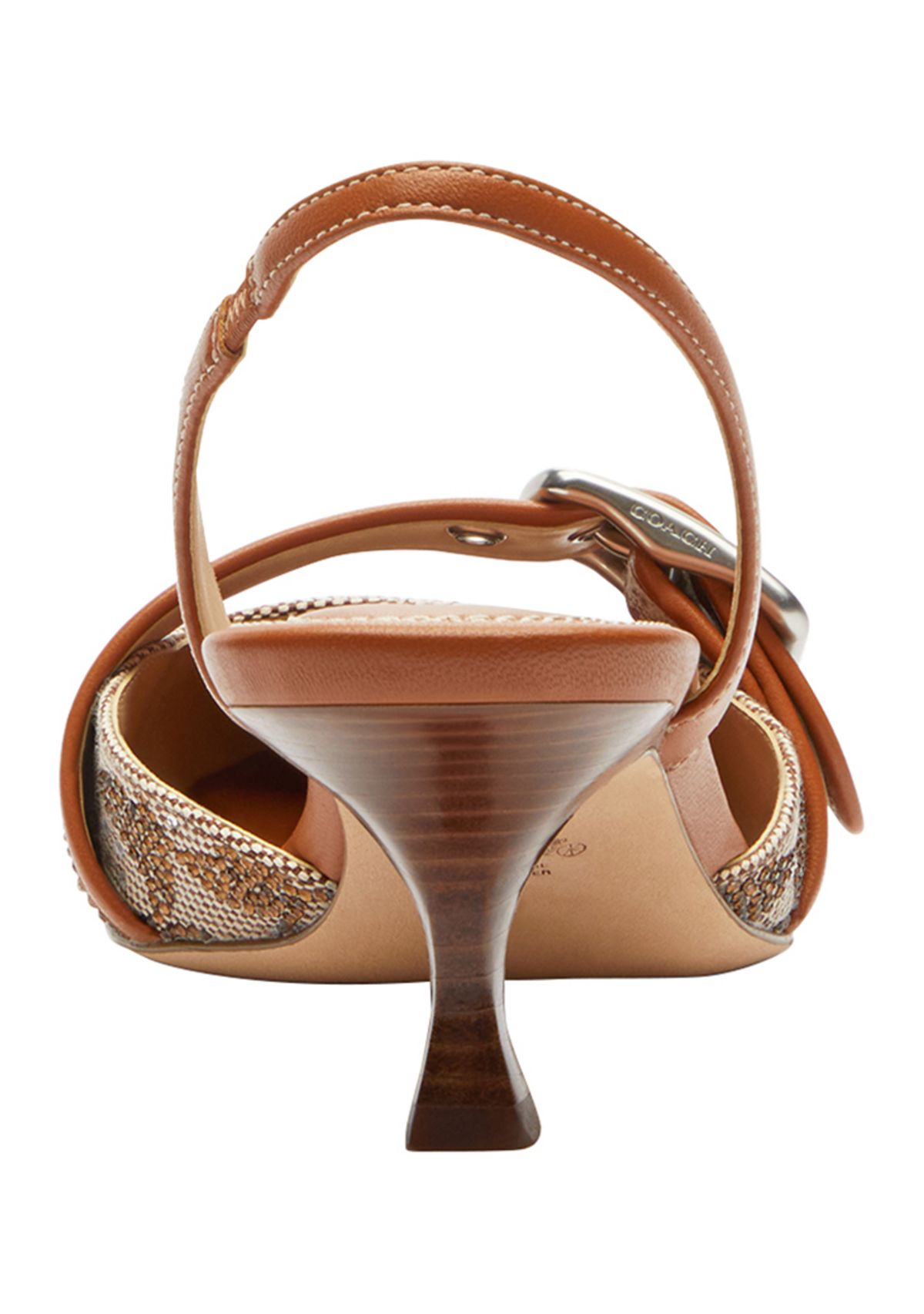 Margot Crystal Signature Jacquard Slingbacks 