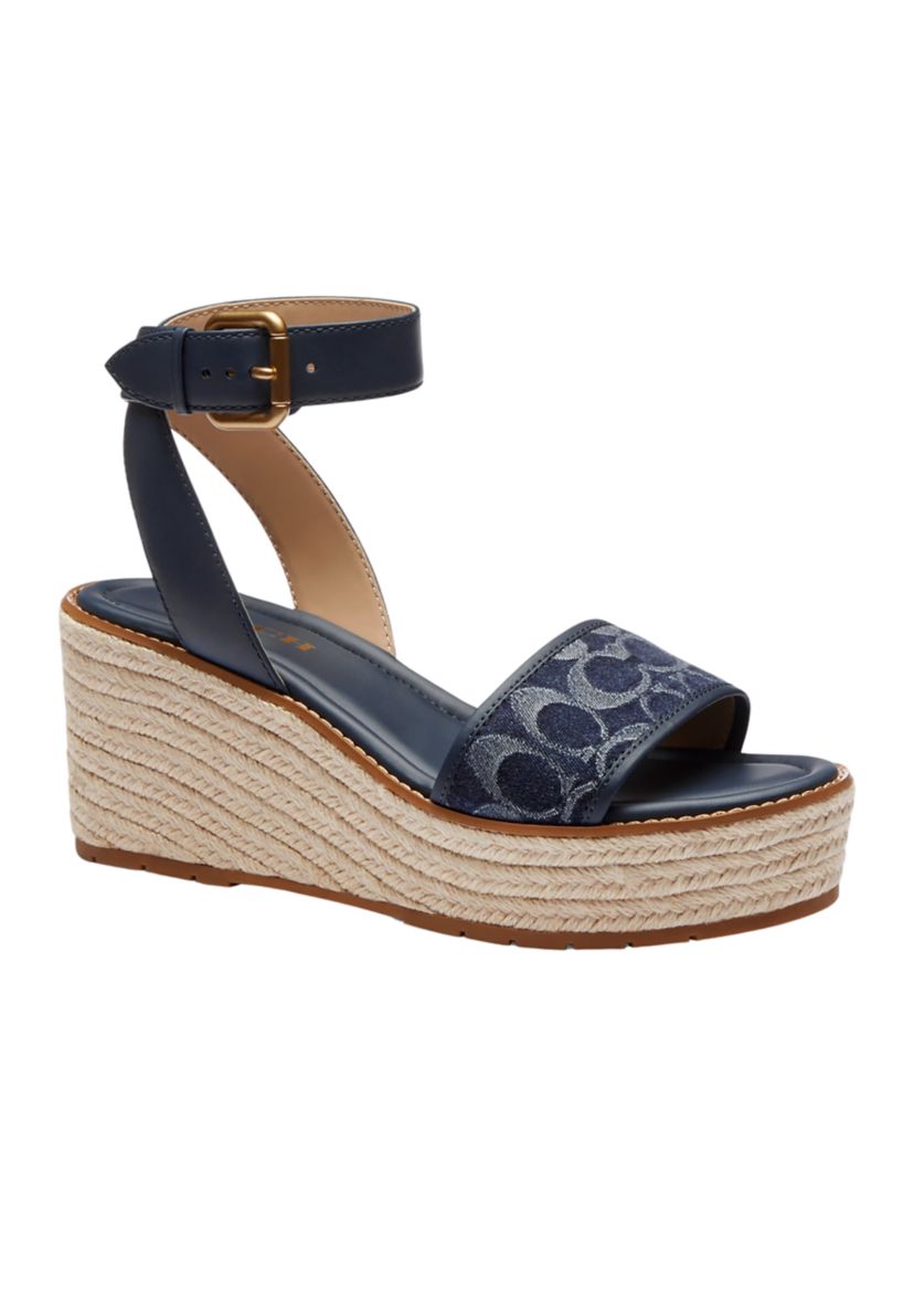 Katherine Signature Denim Espadrille Sandals