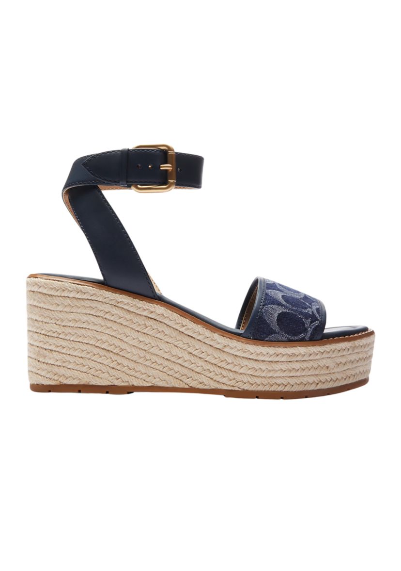 Katherine Signature Denim Espadrille Sandals