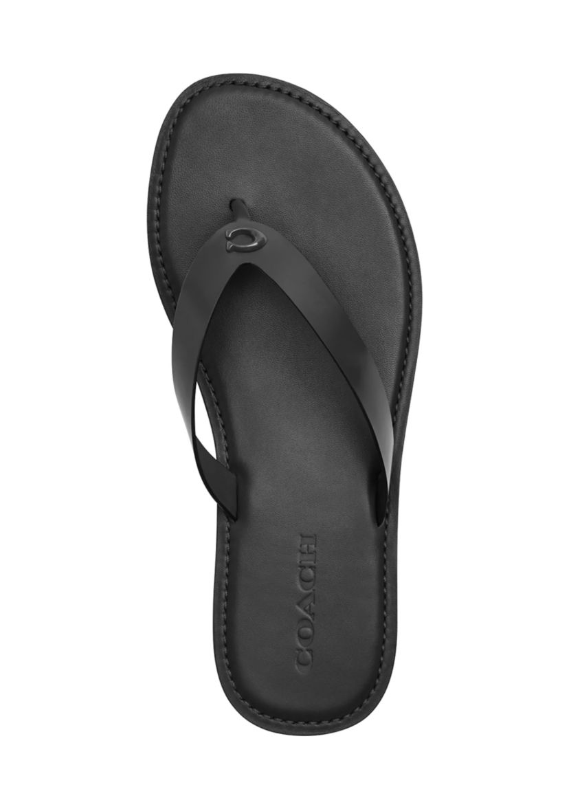 COACH Brianna Signature Canvas Flip Flop Sandals | Belk display picture 2