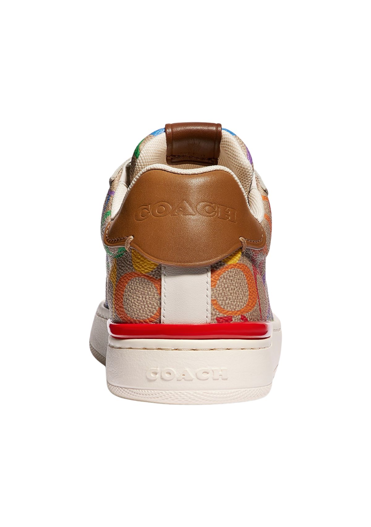 Womens  Lowline Rainbow Signature Canvas Low Top Sneakers
