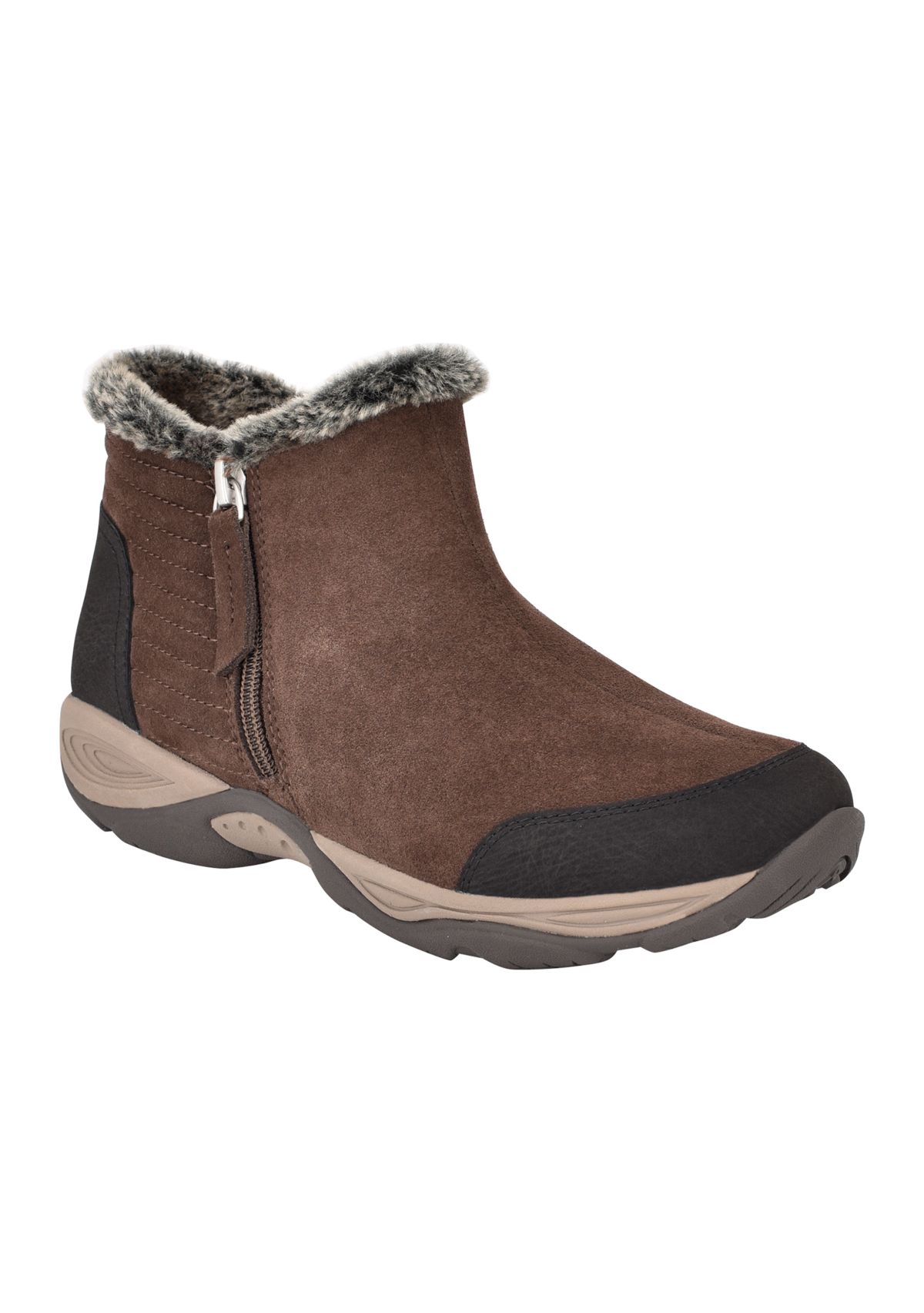 Ellinot Fur Trim Ankle Booties