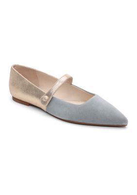 Sanctuary Women's Clamour Mary Jane Pointy Toe Flats, Blue, 6M