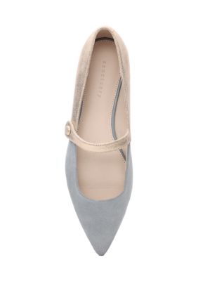 Clamour Mary Jane Pointy Toe Flats