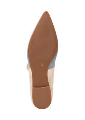 Clamour Mary Jane Pointy Toe Flats