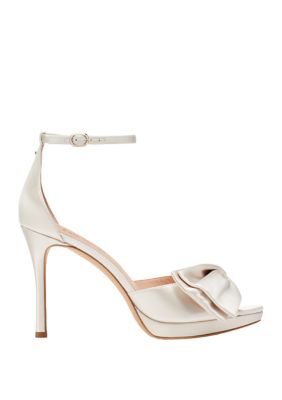 kate spade new york Bridal Sparkle Mesh Bow Dress Sandals - 6M