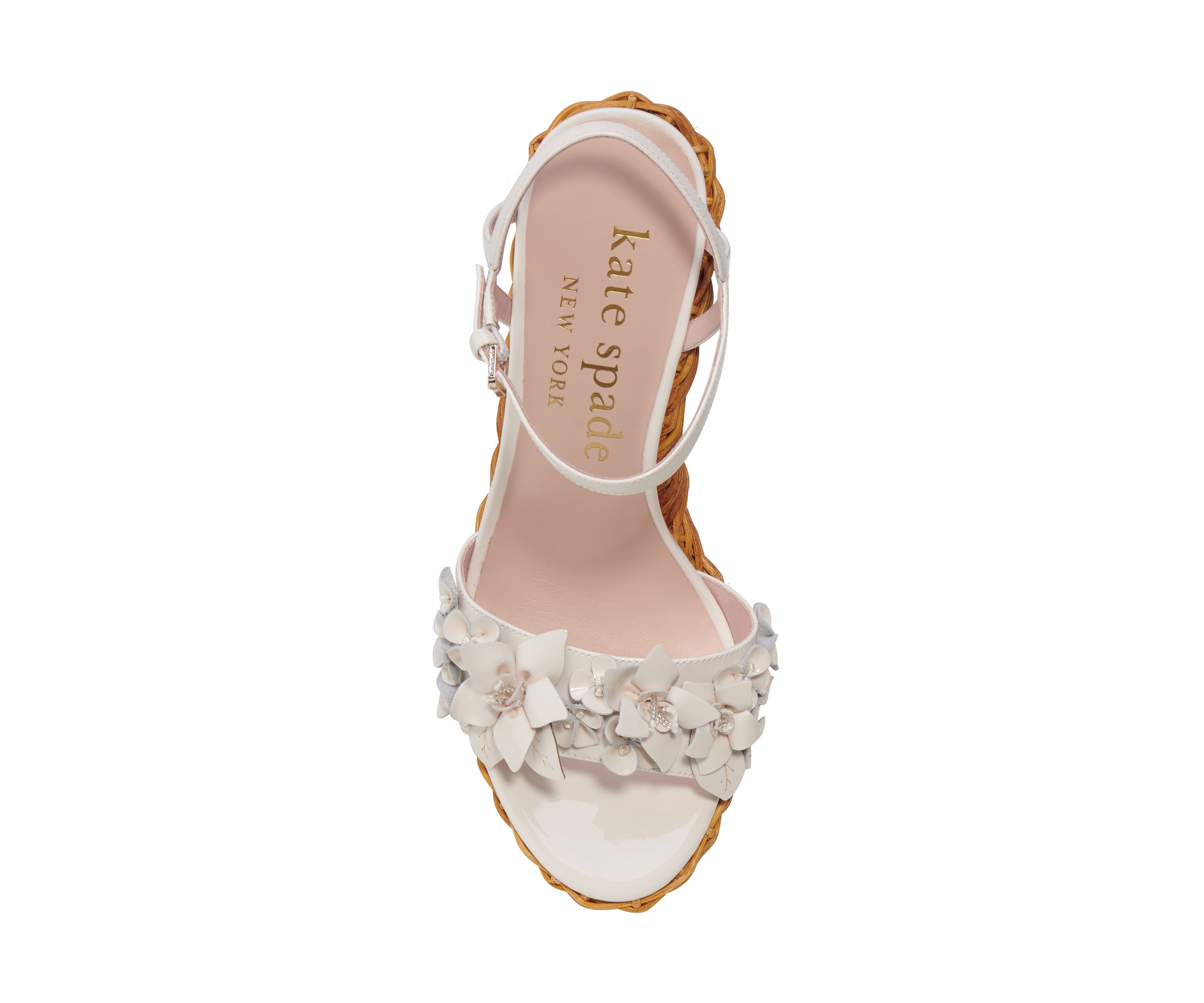 Fiori Wicker Wedge Sandals