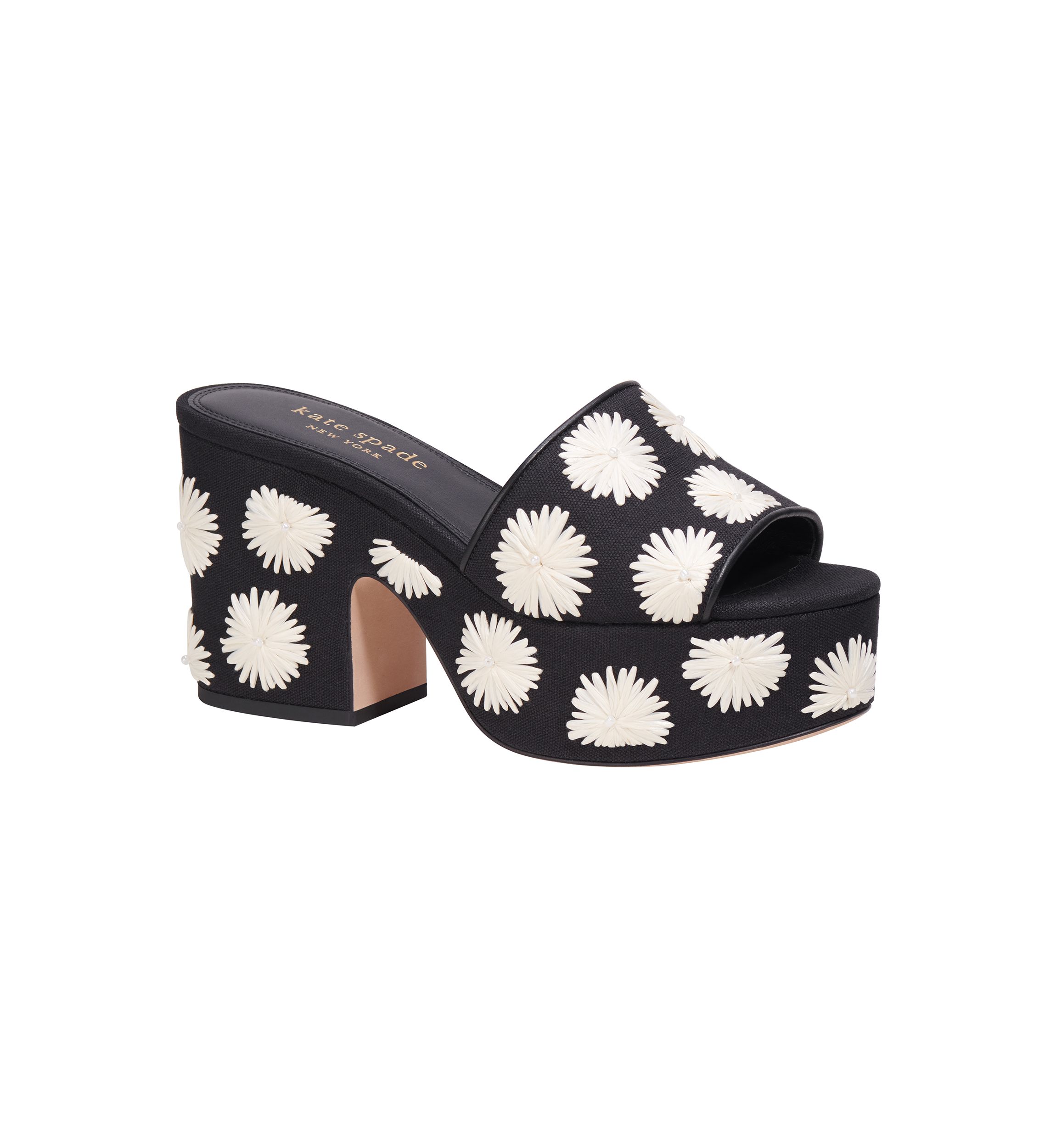Ibiza Pom Pom Floral Sandals