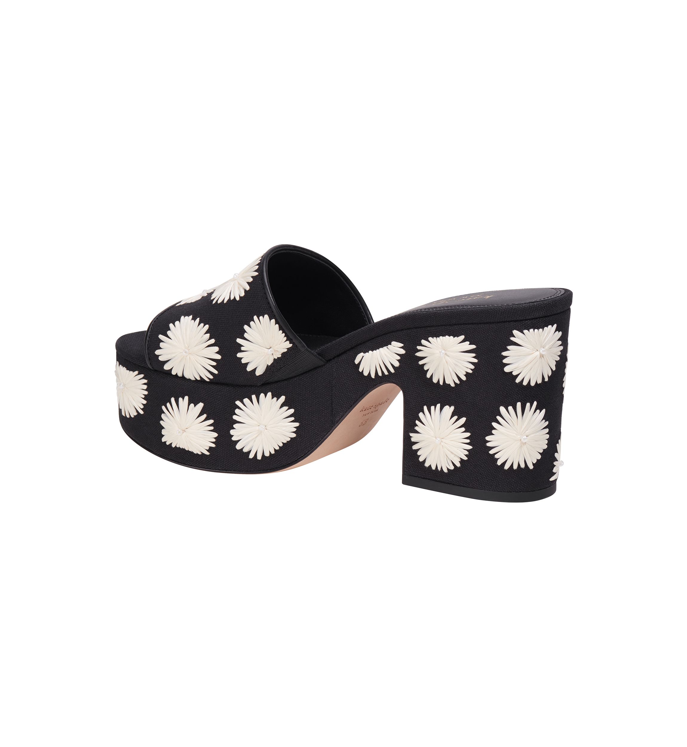 Ibiza Pom Pom Floral Sandals