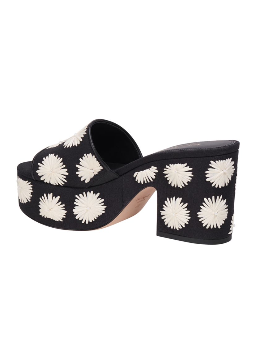 Ibiza Pom Pom Floral Sandals