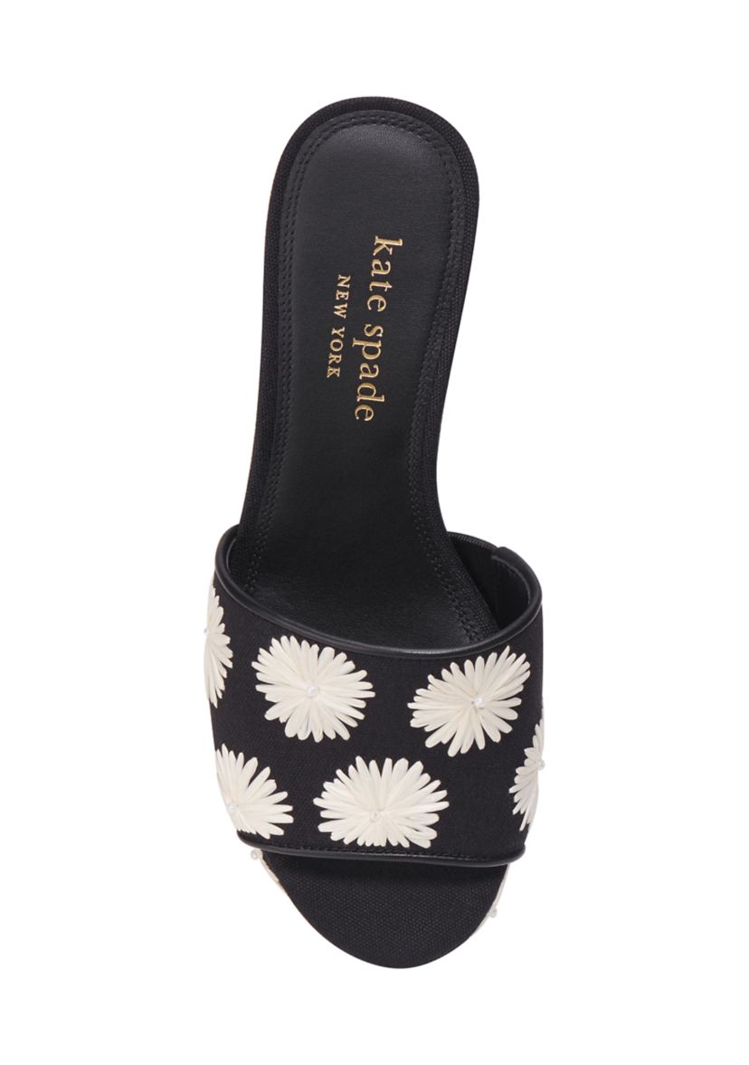 Ibiza Pom Pom Floral Sandals