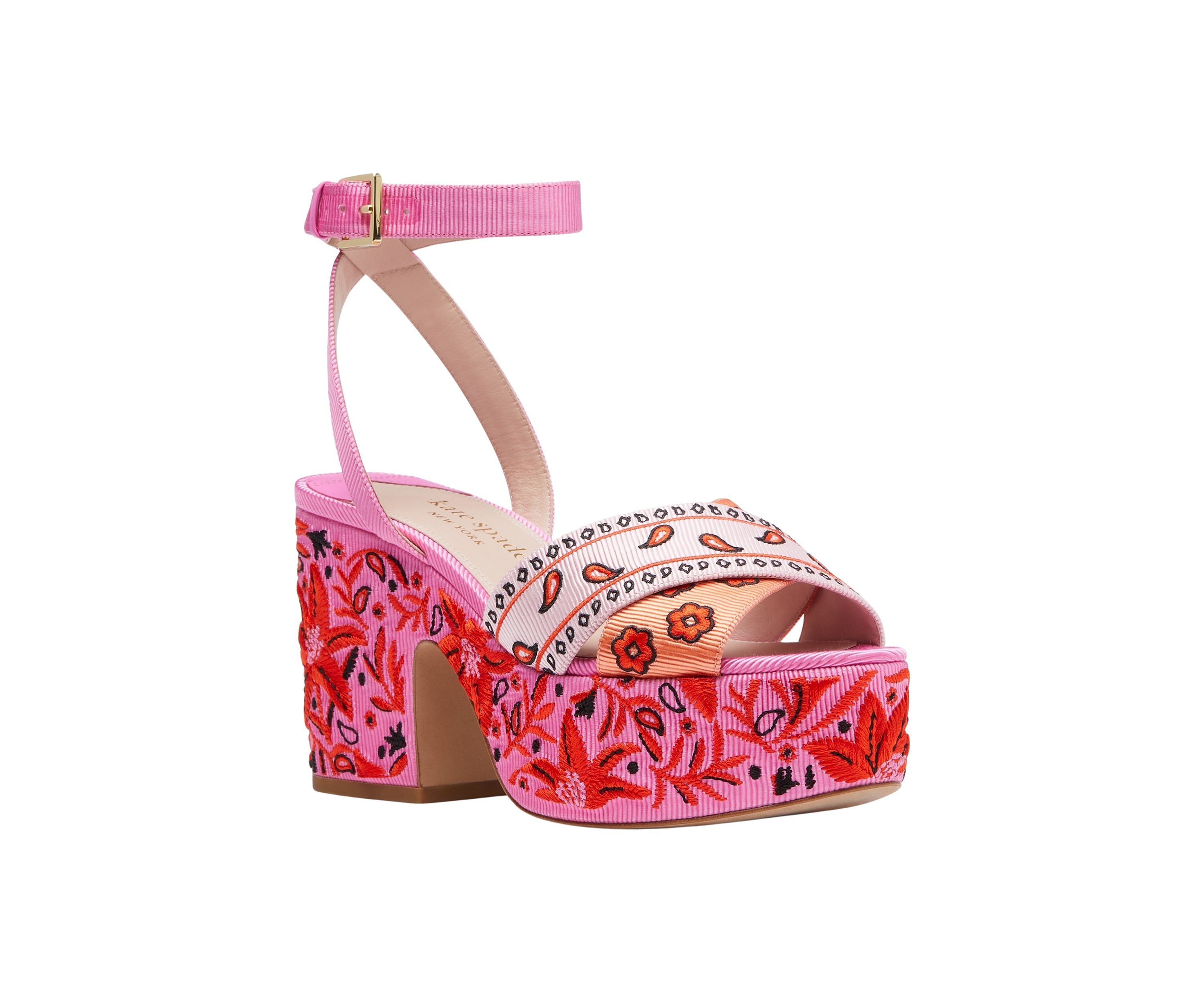 Rio Bandana Patchwork Platform Sandals