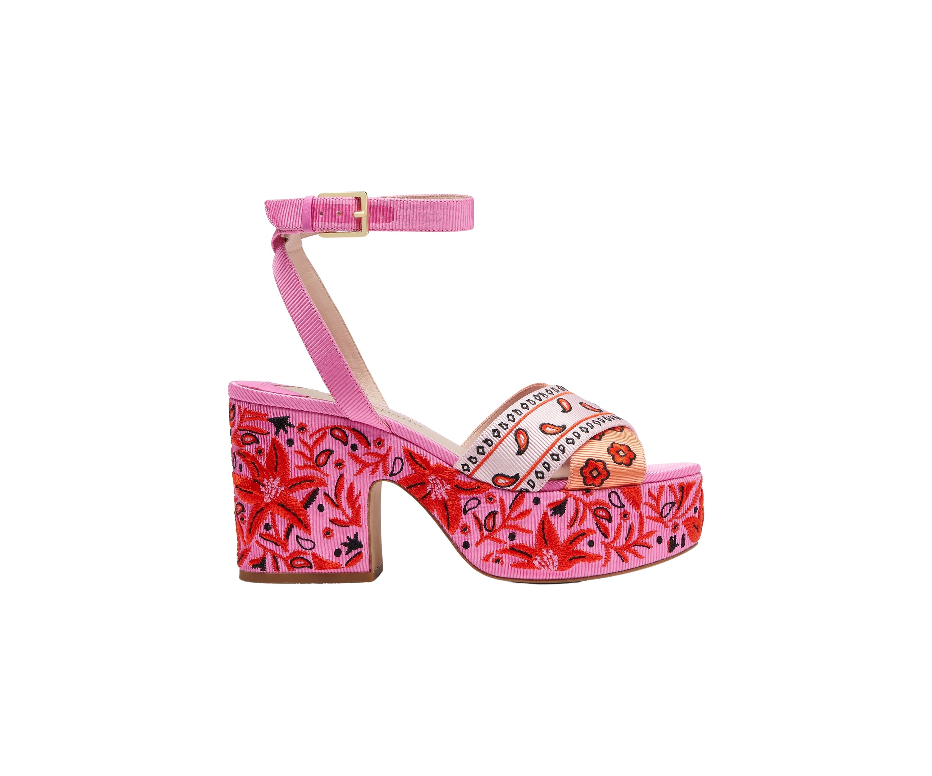Rio Bandana Patchwork Platform Sandals