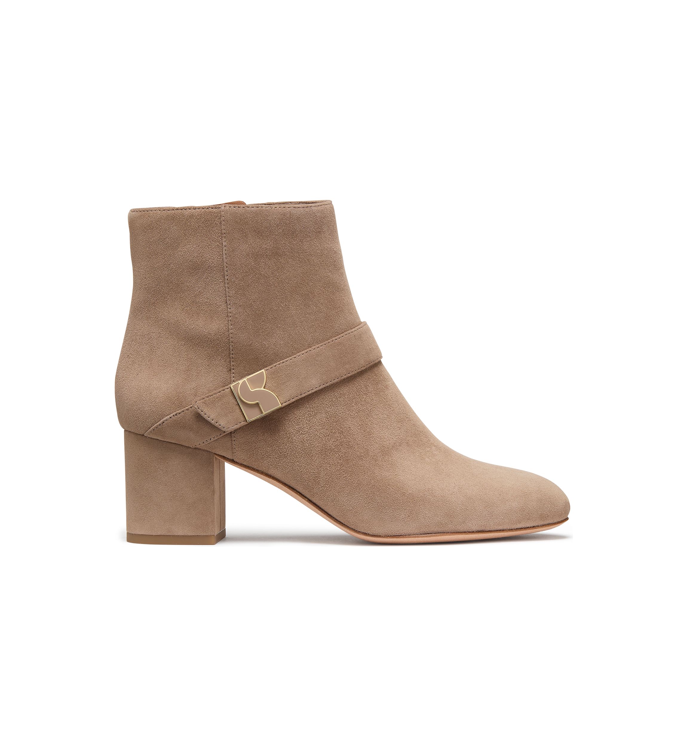 Dakota Zip Up Mid Heeled Booties