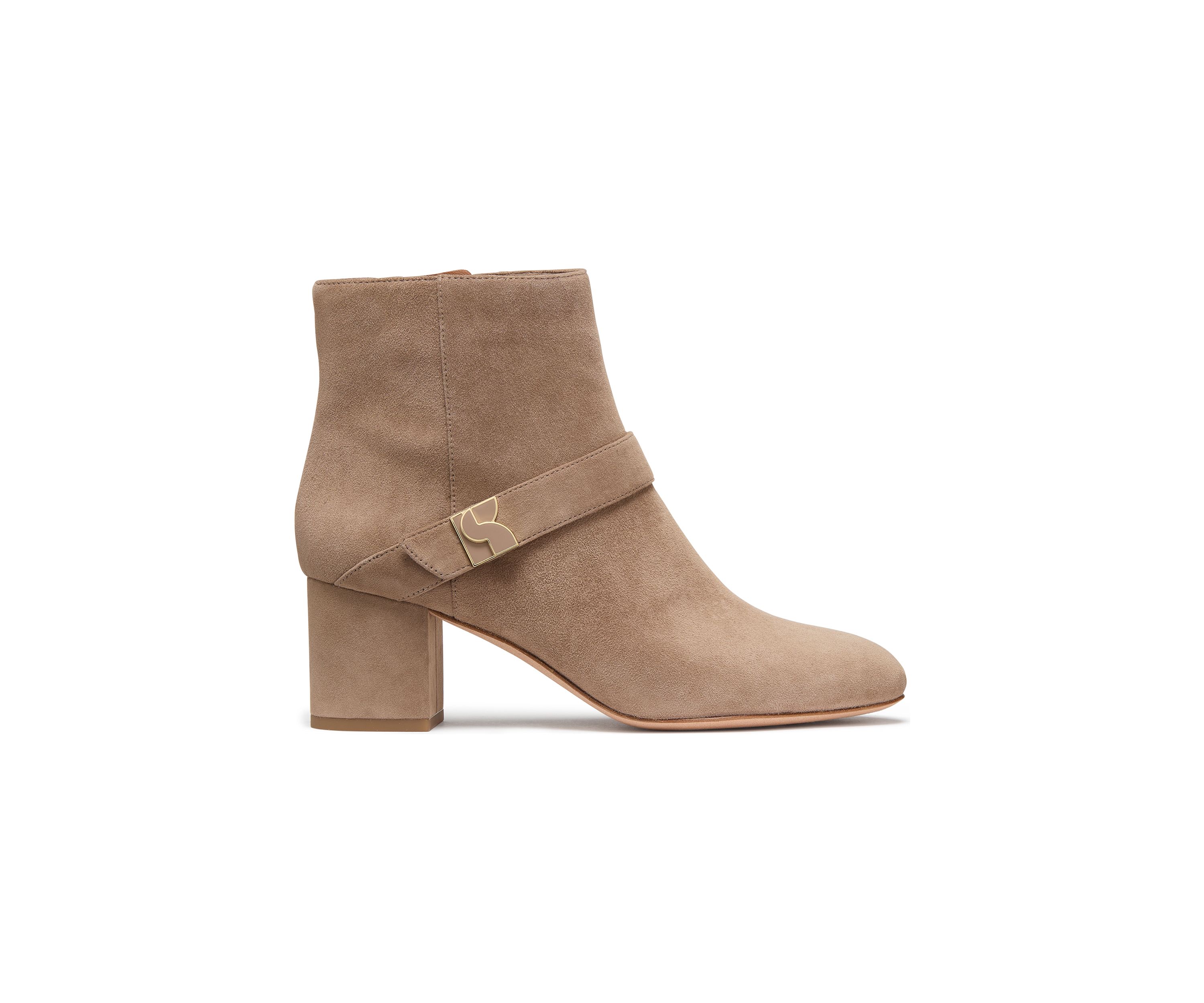 Dakota Zip Up Mid Heeled Booties