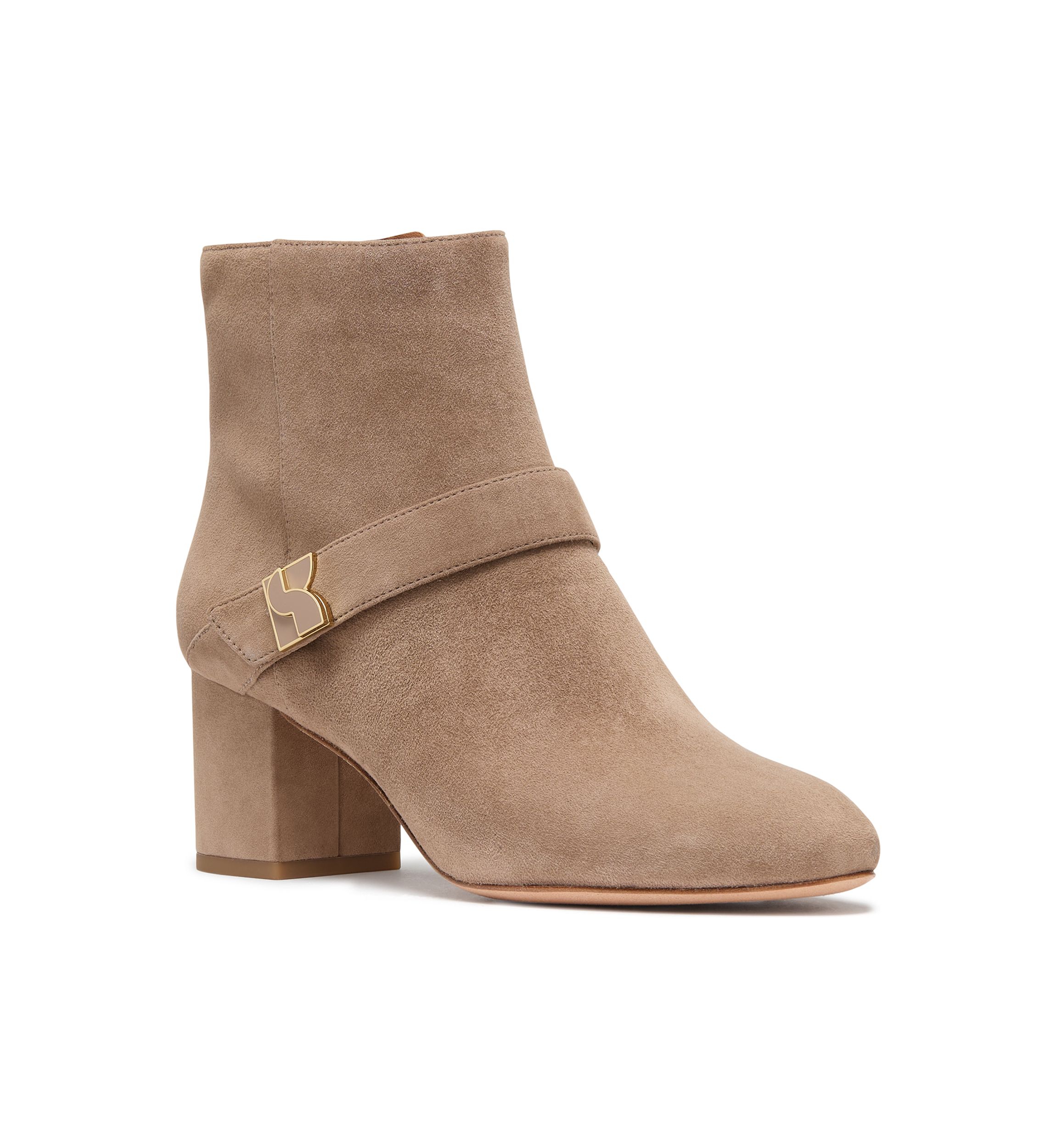 Dakota Zip Up Mid Heeled Booties